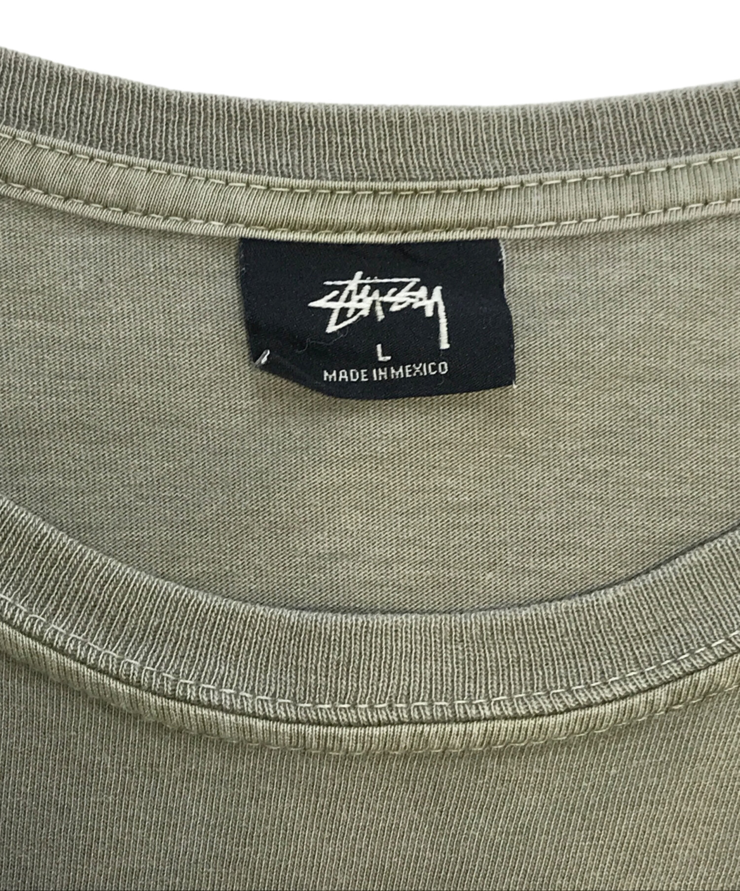 中古・古着通販】stussy (ステューシー) 長袖Tシャツ グリーン サイズ