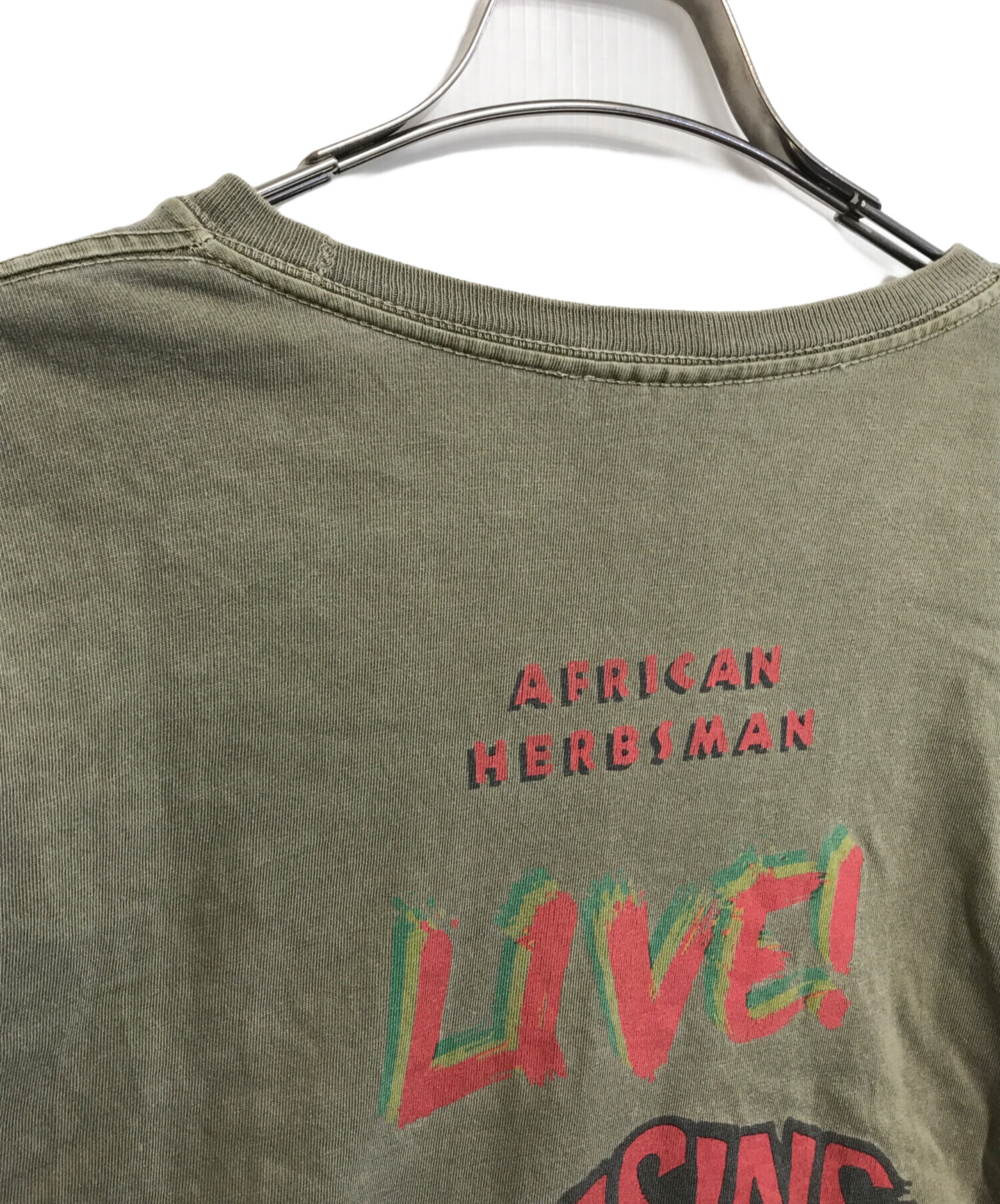 中古・古着通販】stussy (ステューシー) 長袖Tシャツ グリーン サイズ