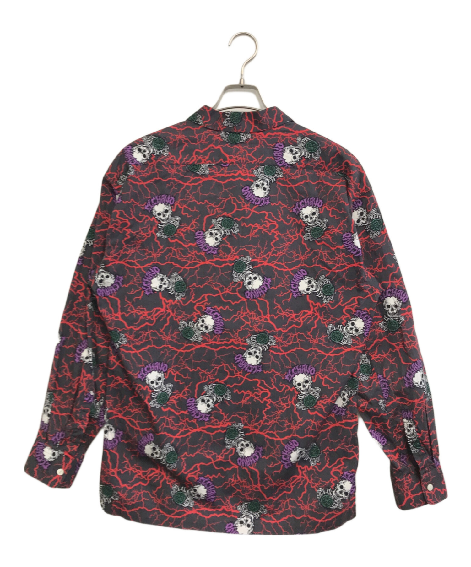 中古・古着通販】MASSES (マシス) 総柄シャツ グレー サイズ:S