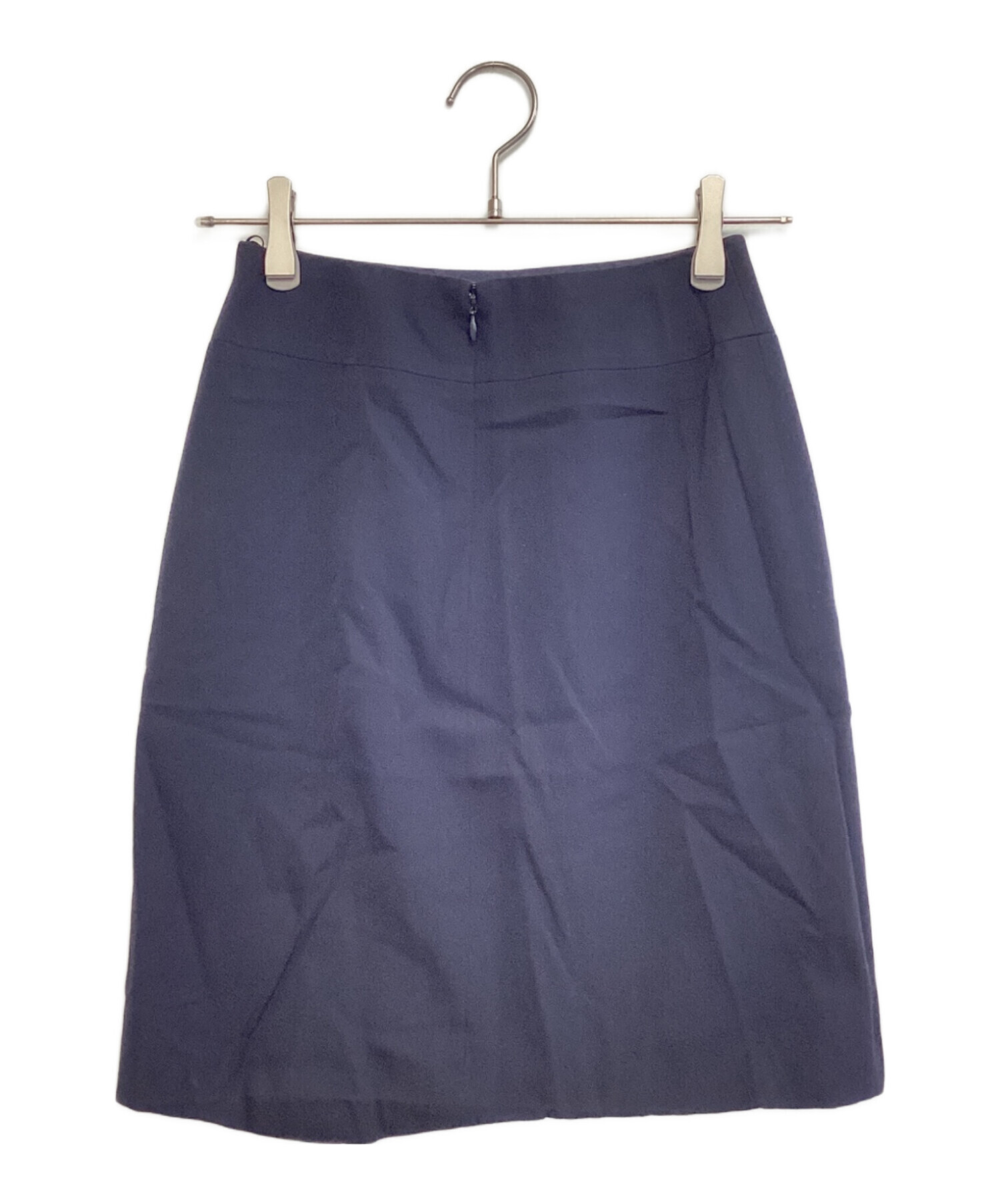 中古・古着通販】CHANEL (シャネル) タイトスカート ネイビー サイズ