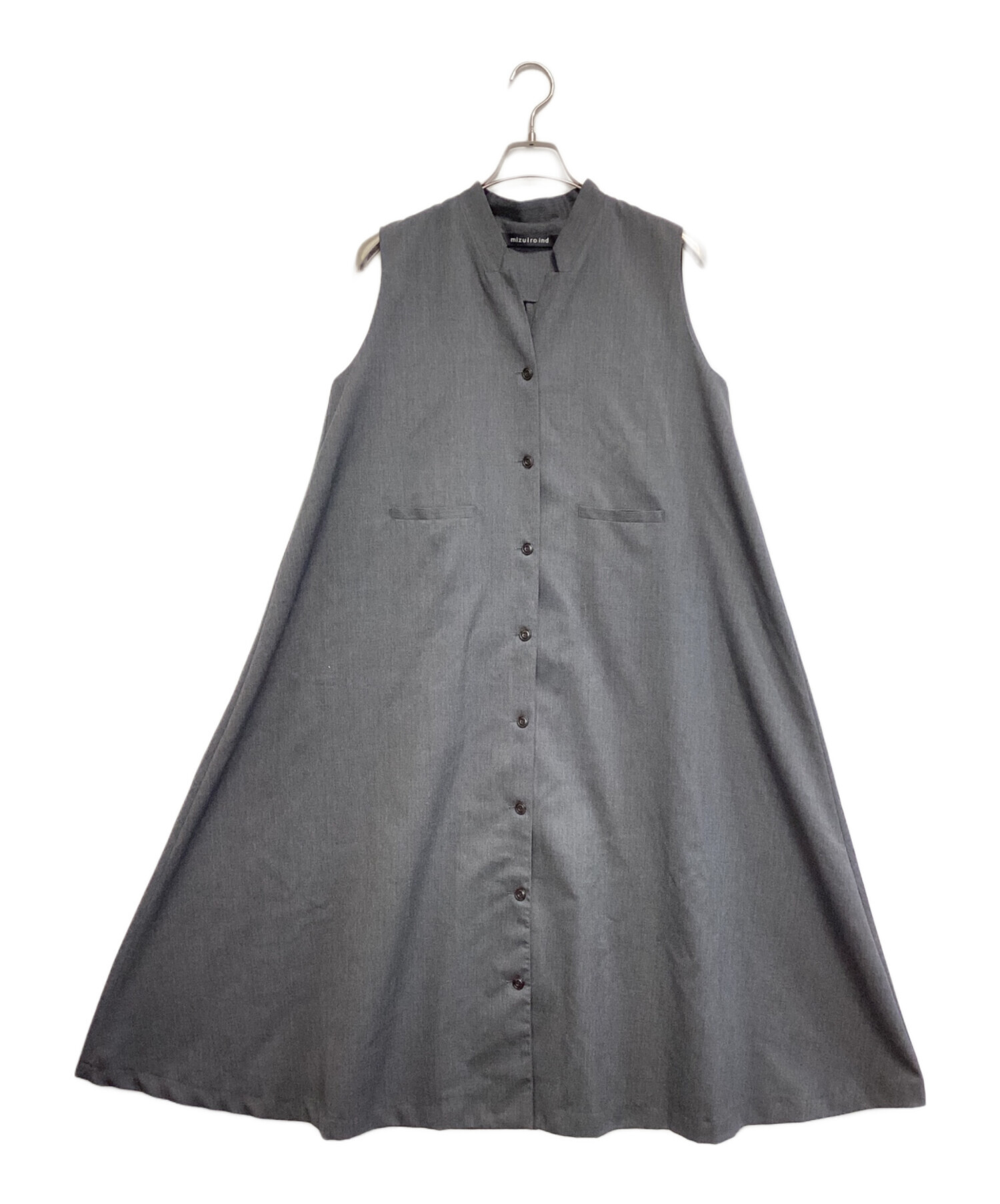 中古・古着通販】mizuiro-ind (ミズイロインド) スタンドカラーフレア