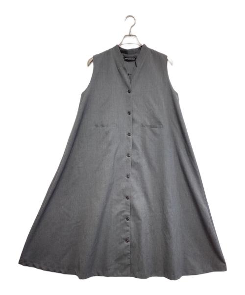 【新品未使用】ミズイロインド　スタンドカラージレフレアワンピース 中古・古着通販】mizuiro-ind (ミズイロインド) スタンドカラーフレア