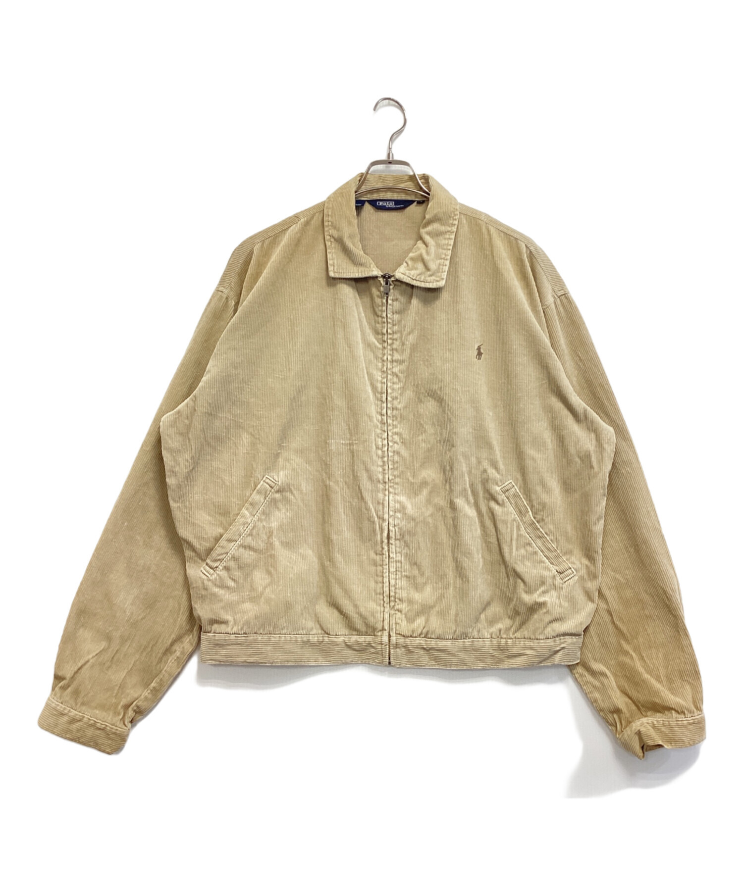 【Ralph Lauren】コーデュロイ襟スイングトップ　ベージュ　L 中古・古着通販】POLO RALPH LAUREN (ポロ・ラルフローレン