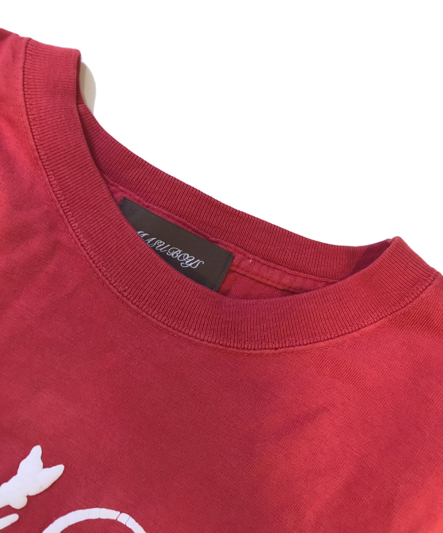 中古・古着通販】masu (エムエーエスユー) “MASU BOYS” T-SHIRT レッド
