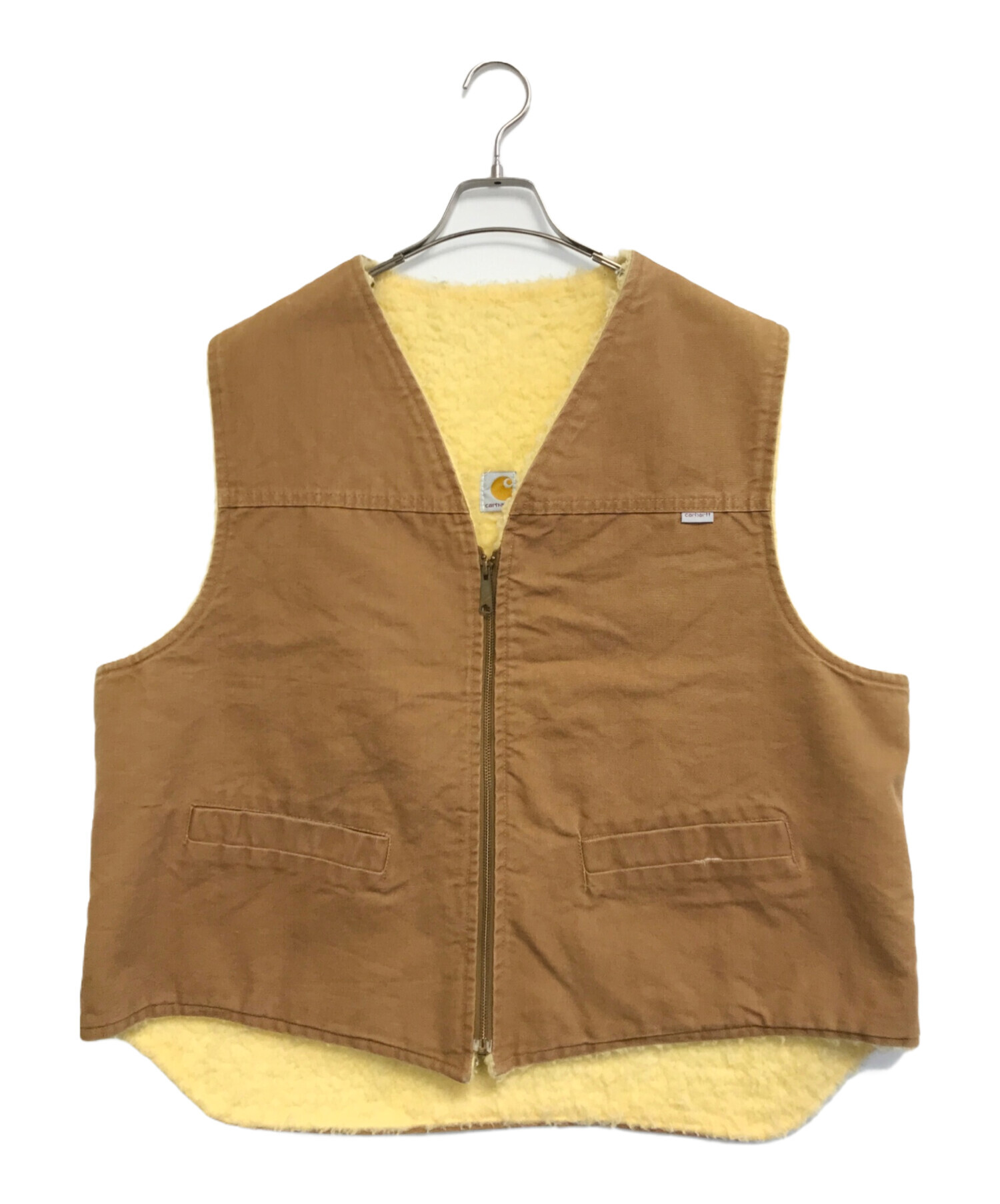 中古・古着通販】CarHartt (カーハート) 裏ボアダックベスト ブラウン