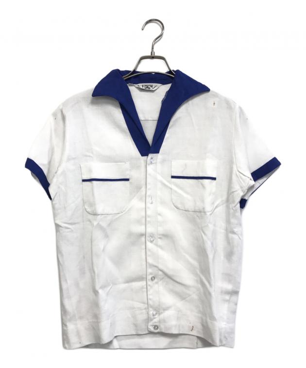 ビームス　キングルイ　ボーリングシャツ　 ホワイト　ヴィンテージ 中古・古着通販】kingpin (キングピン) ボーリングシャツ