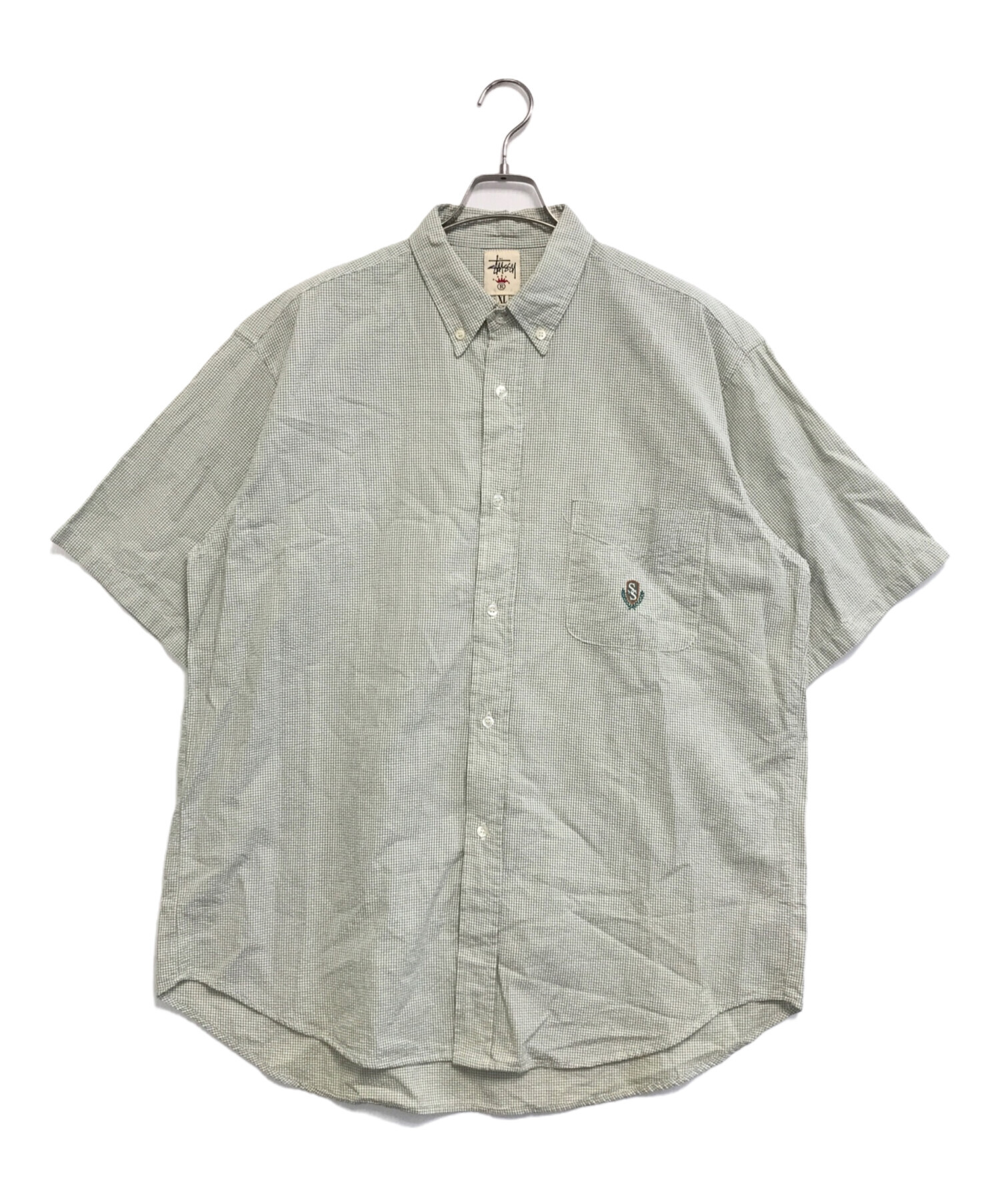 中古・古着通販】stussy (ステューシー) シアサッカーS/Sシャツ