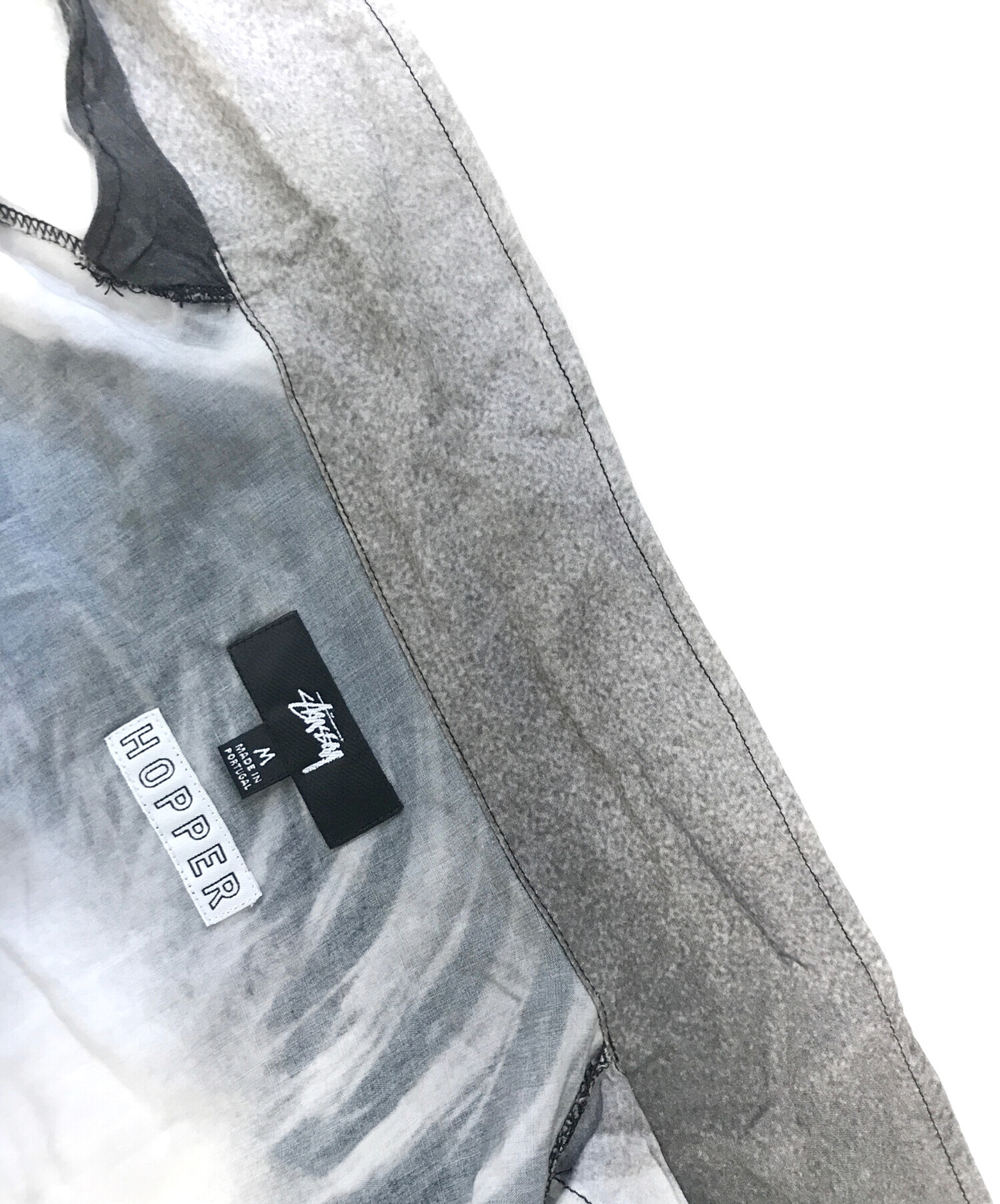 中古・古着通販】stussy (ステューシー) HOPPER SHIRT グレー サイズ:M
