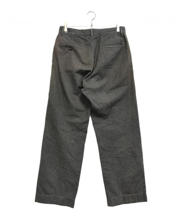 AT LAST & CO ブラックシャンブレーパンツ　SIZE40 中古・古着通販】ATLAST & CO (アットラスト) ブラックシャンブレー