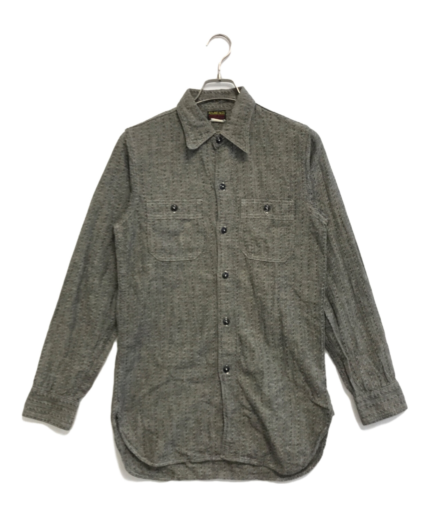 中古・古着通販】ATLAST & CO (アットラスト) マチ付きシャツ グレー