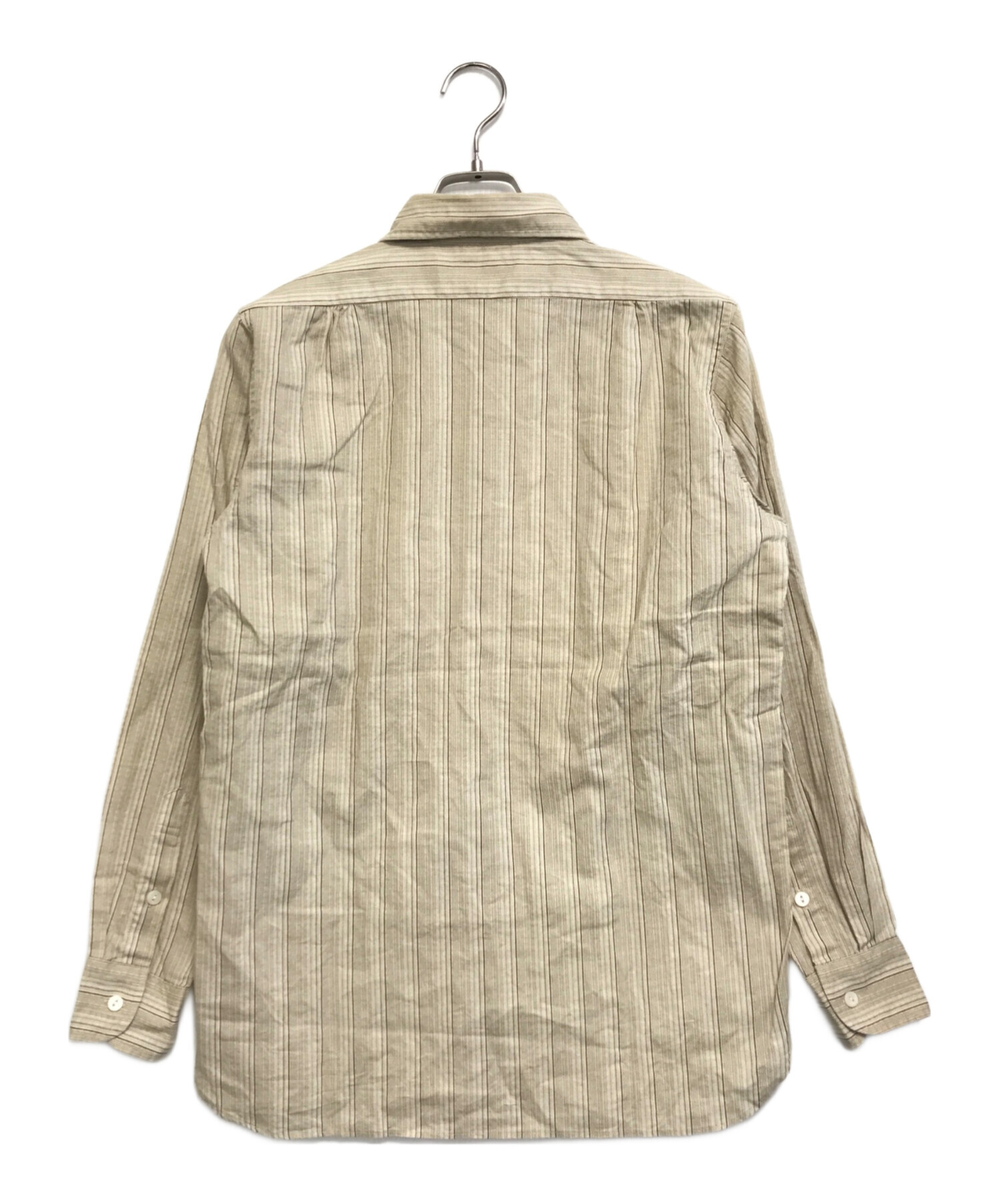中古・古着通販】ATLAST & CO (アットラスト) マチ付きシャツ ベージュ 