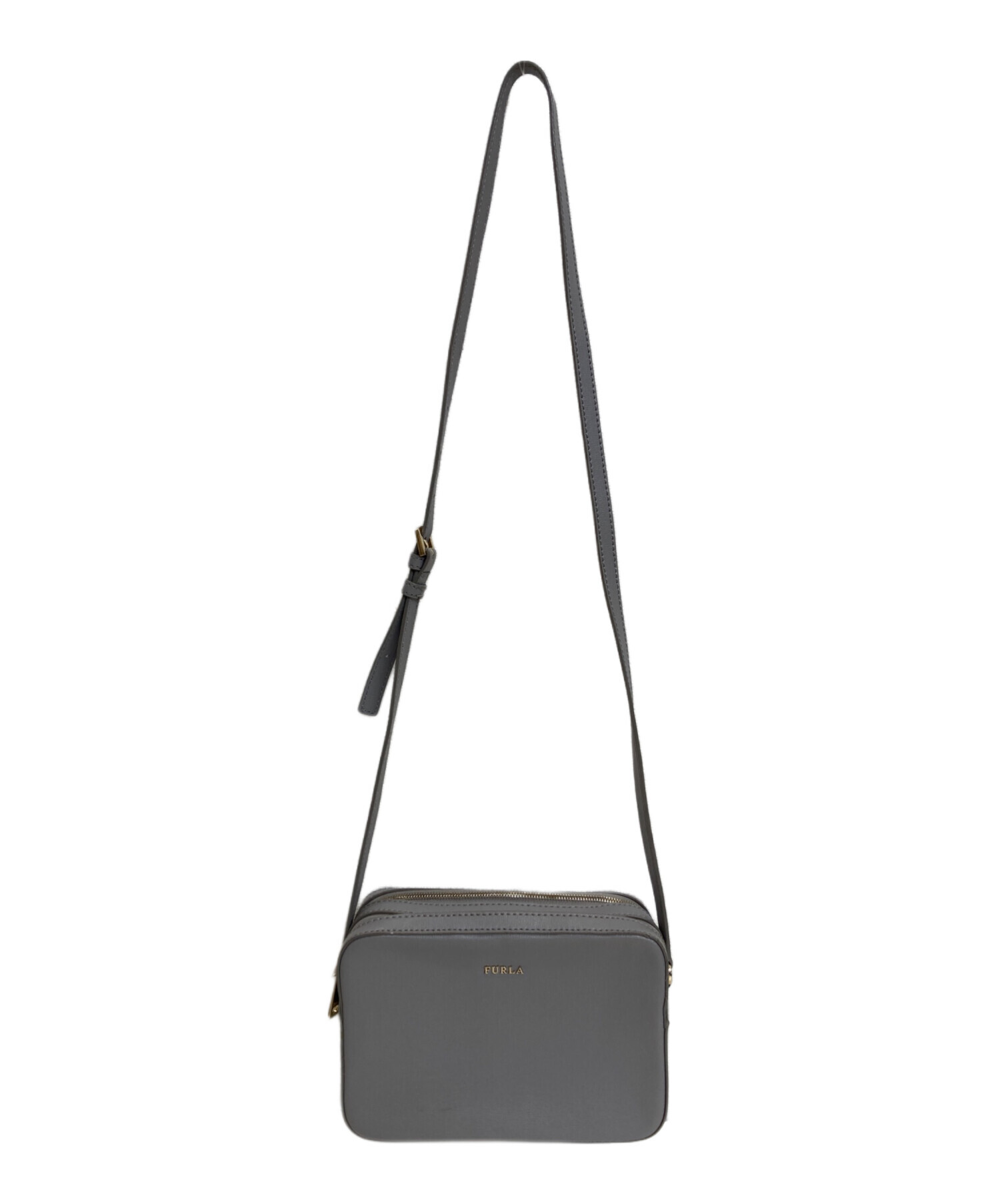 中古・古着通販】FURLA (フルラ) ショルダーバッグ グレー｜ブランド 