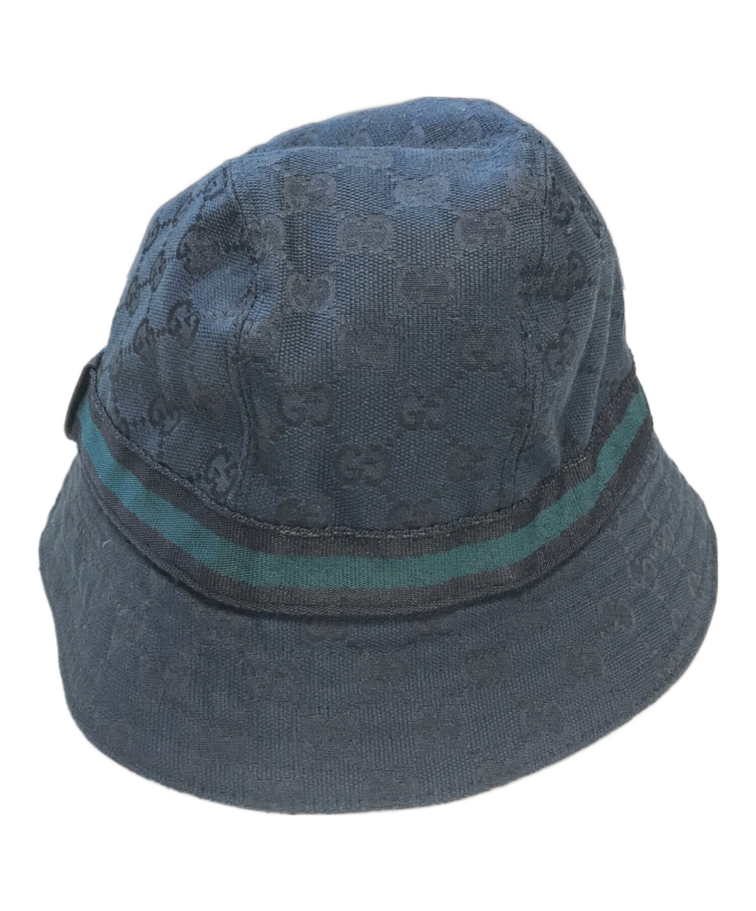 中古・古着通販】GUCCI (グッチ) GG柄バケットハット ブラック サイズ 