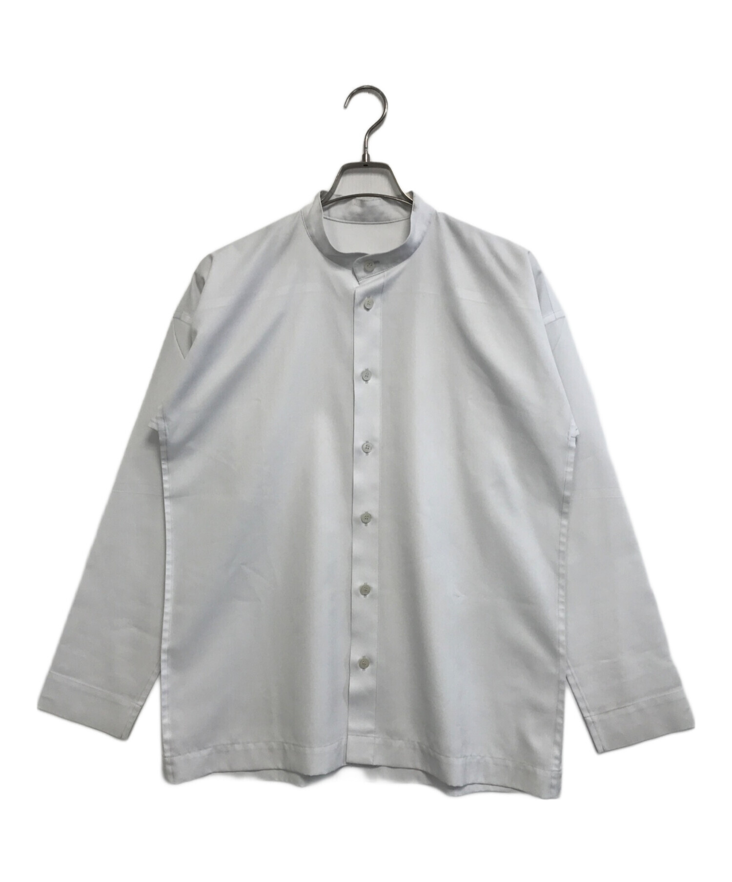 中古・古着通販】ISSEY MIYAKE (イッセイミヤケ) バンドカラーシャツ