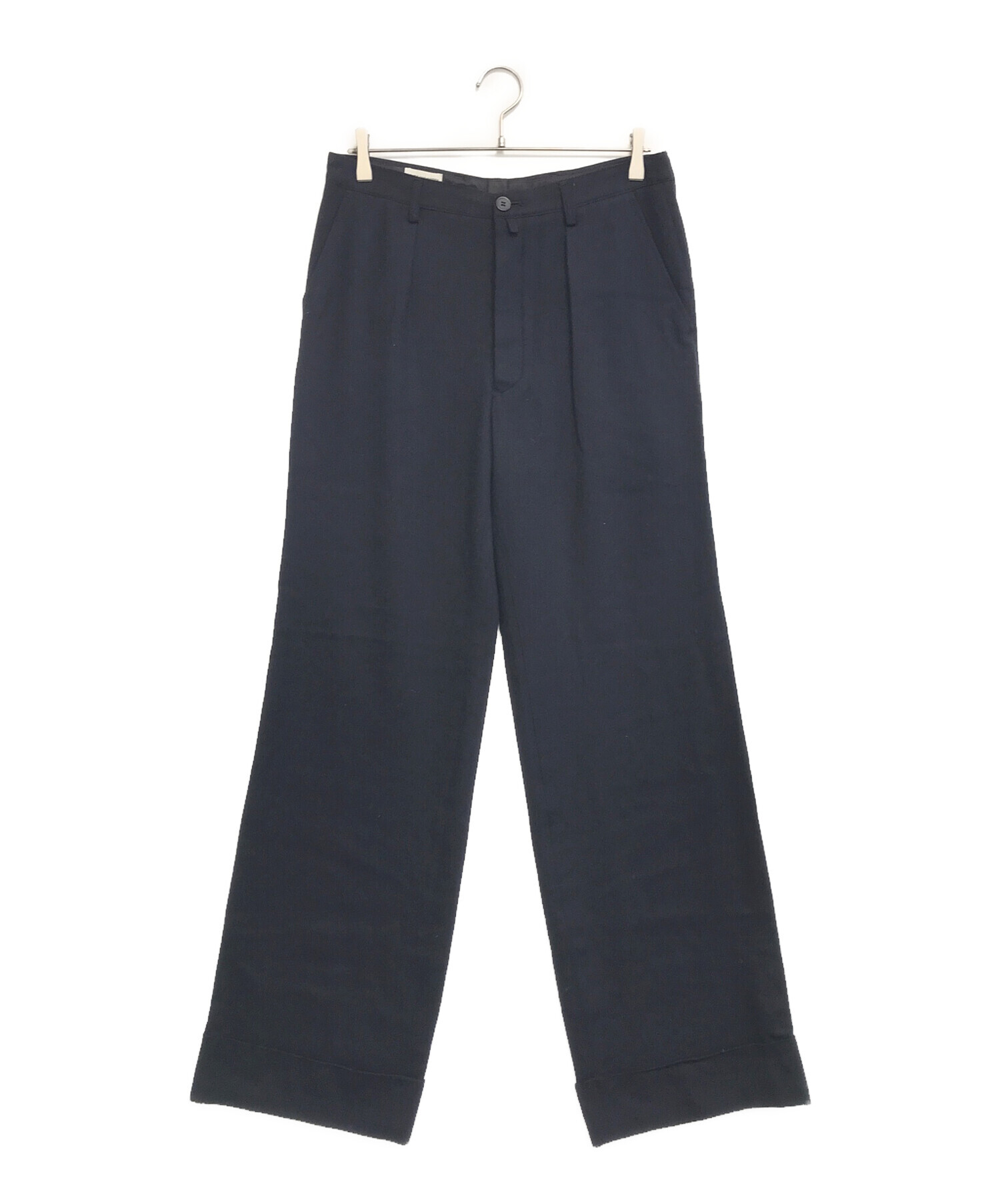 DRIES VAN NOTEN ネイビー スラックス サイズ48 楽天市場】【中古