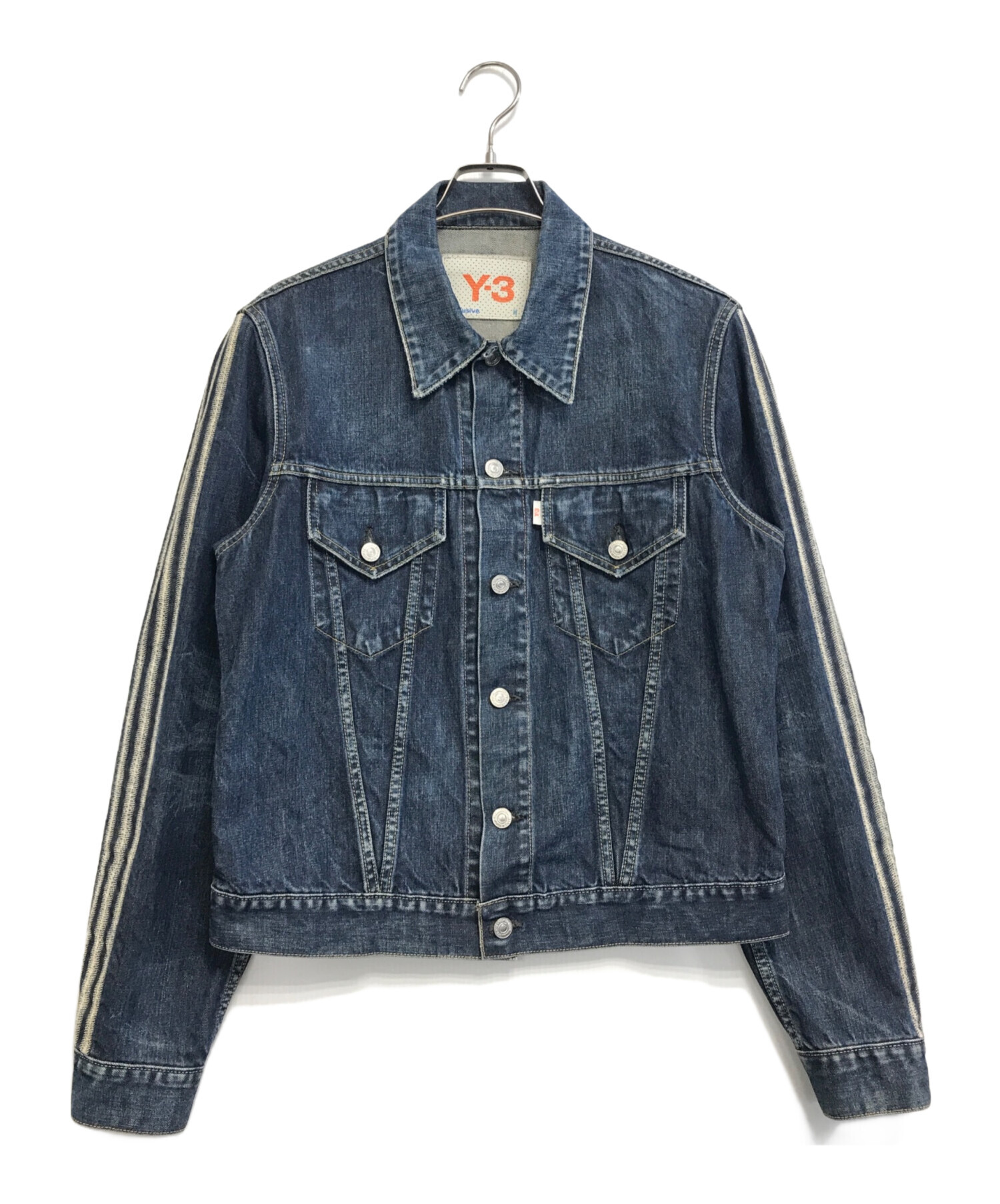 ワイスリー　Y3　ジャケット　Gジャン　デニムジャケット 中古・古着通販】Y-3 (ワイスリー) デニムジャケット インディゴ