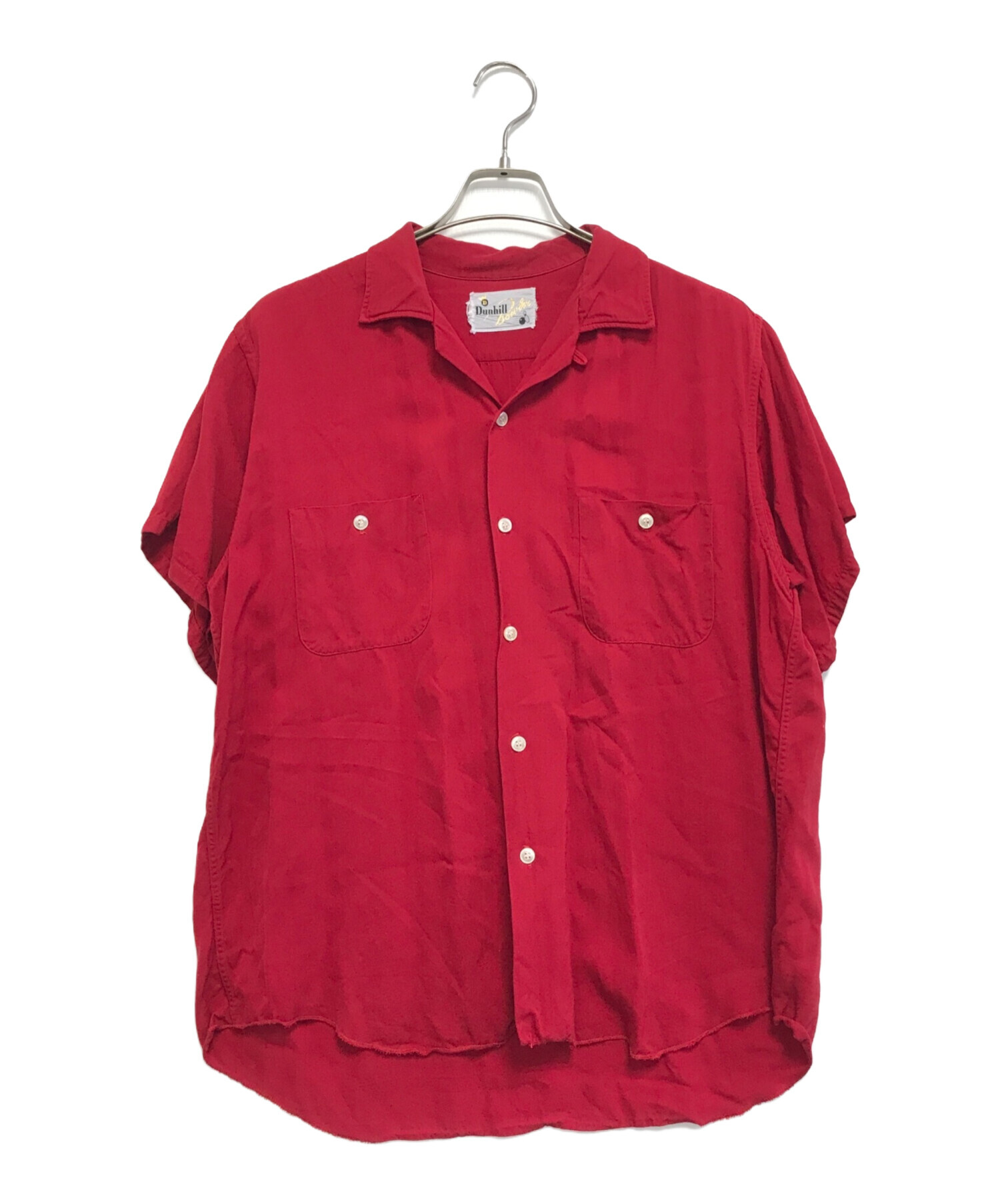 dunhill　ボーリングシャツ　シェーファービール 中古・古着通販】dunhill (ダンヒル) ボーリングシャツ レッド サイズ