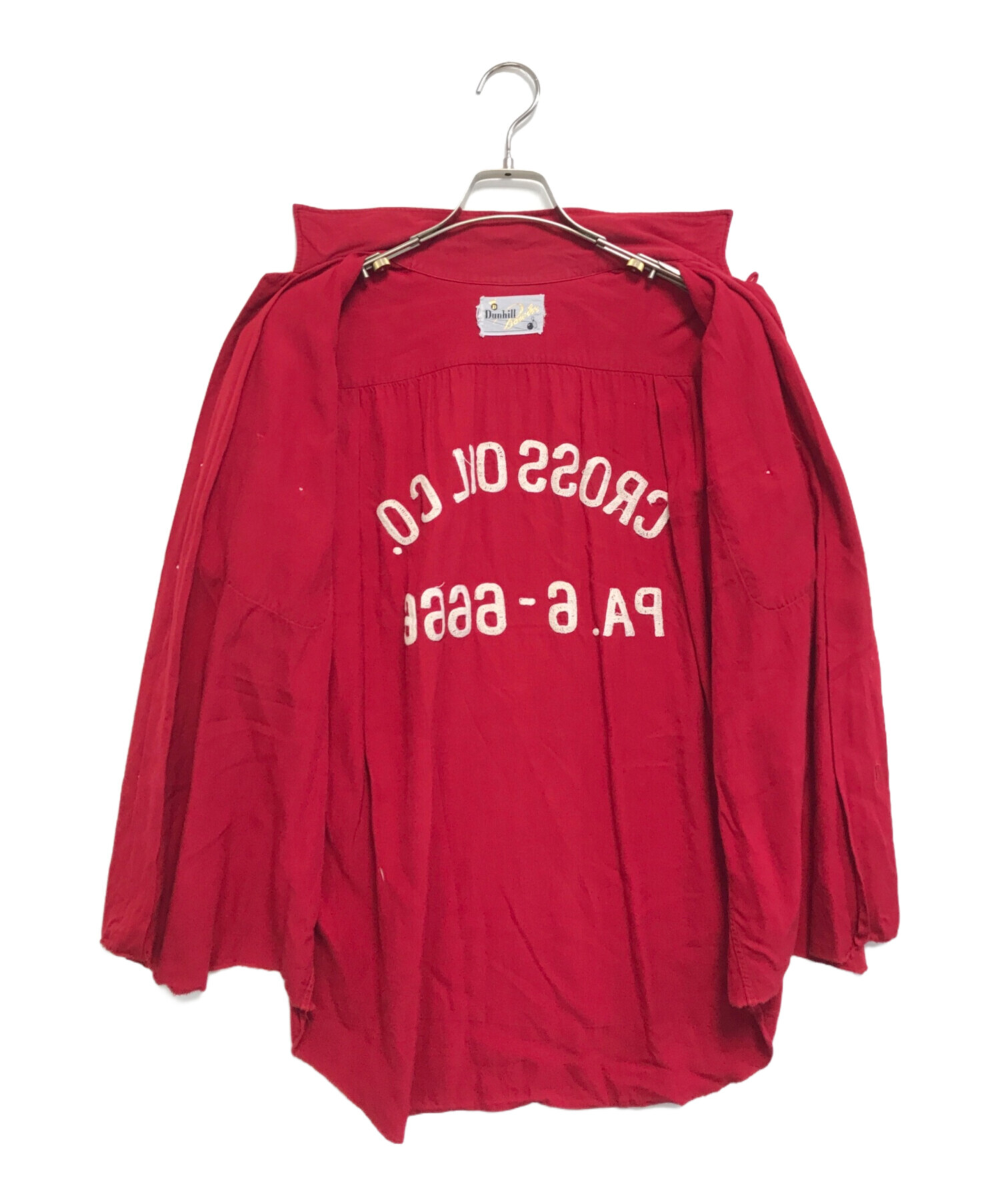 中古・古着通販】dunhill (ダンヒル) ボーリングシャツ レッド サイズ