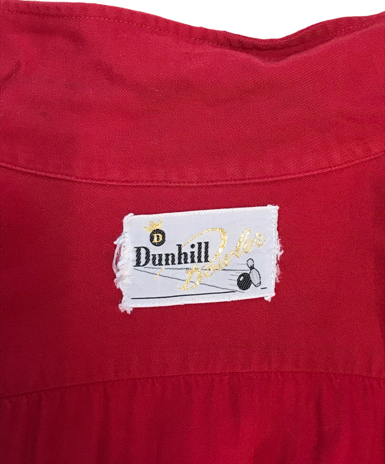 中古・古着通販】dunhill (ダンヒル) ボーリングシャツ レッド サイズ