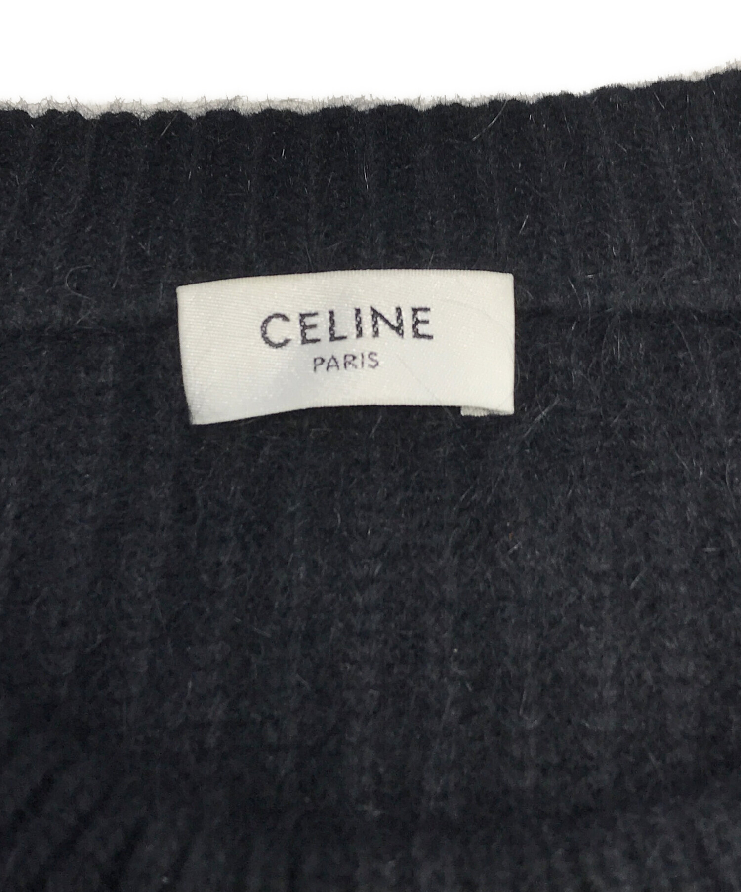 中古・古着通販】CELINE (セリーヌ) ロゴニット ブラック サイズ:S