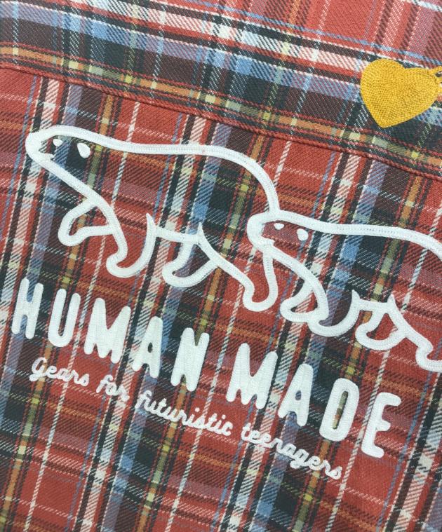 中古・古着通販】HUMAN MADE (ヒューマンメイド) チェックネルシャツ 中古・古着通販】HUMAN MADE (ヒューマンメイド) チェックネルシャツ