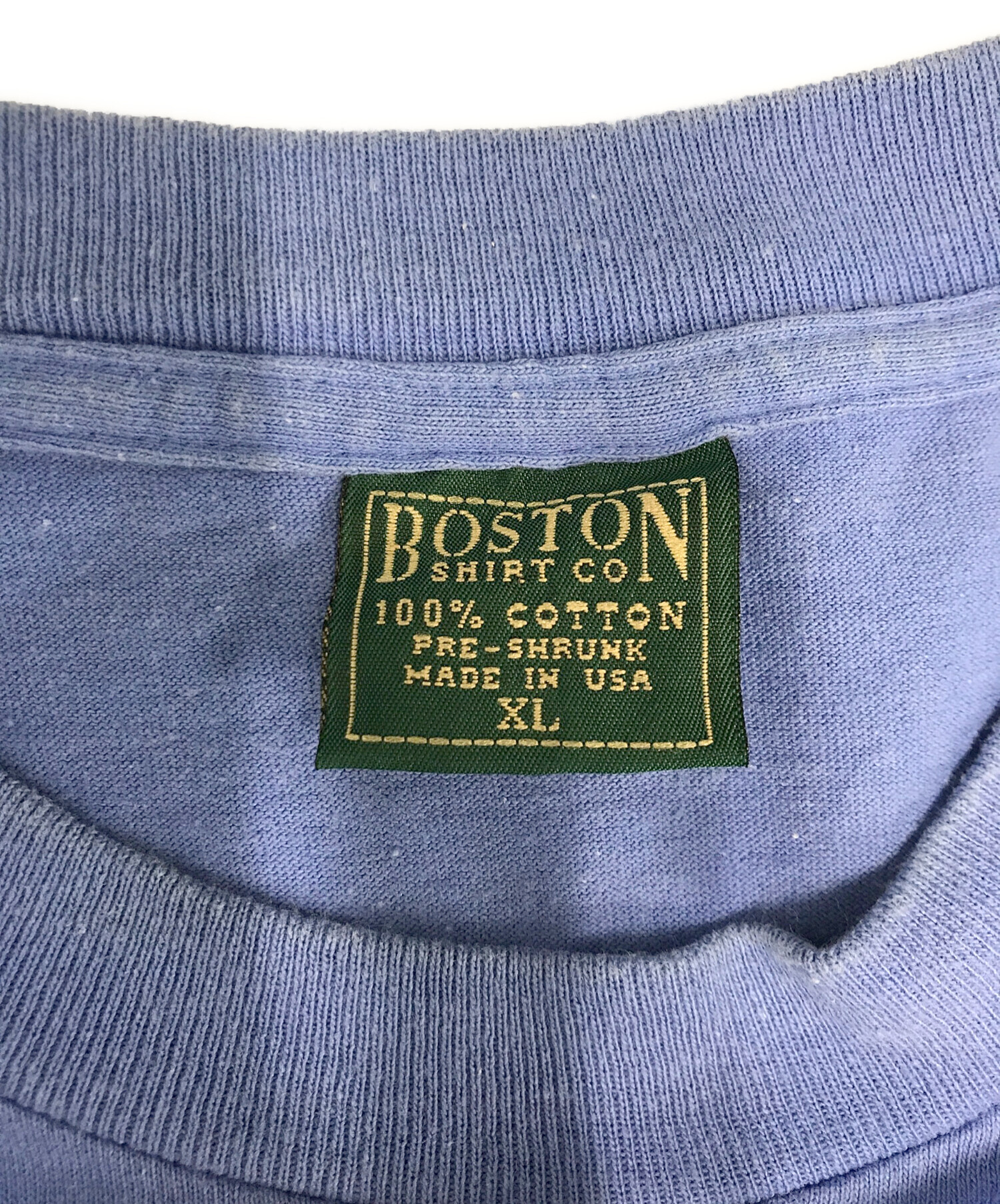 中古・古着通販】BOSTON (ボストン) プリントTシャツ ブルー サイズ:XL 