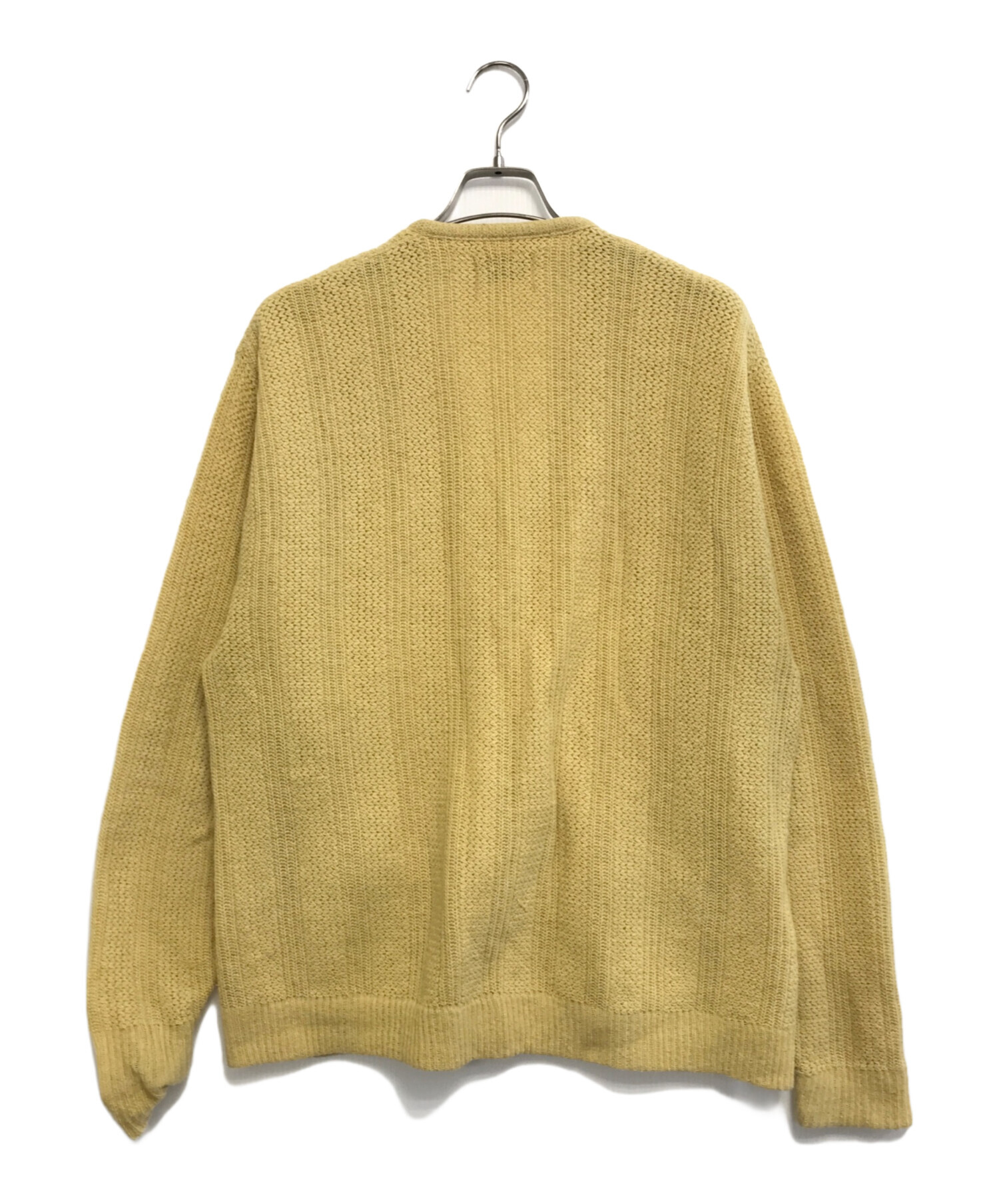 中古・古着通販】PURITAN (ピューリタン) ニットカーディガン 黄緑