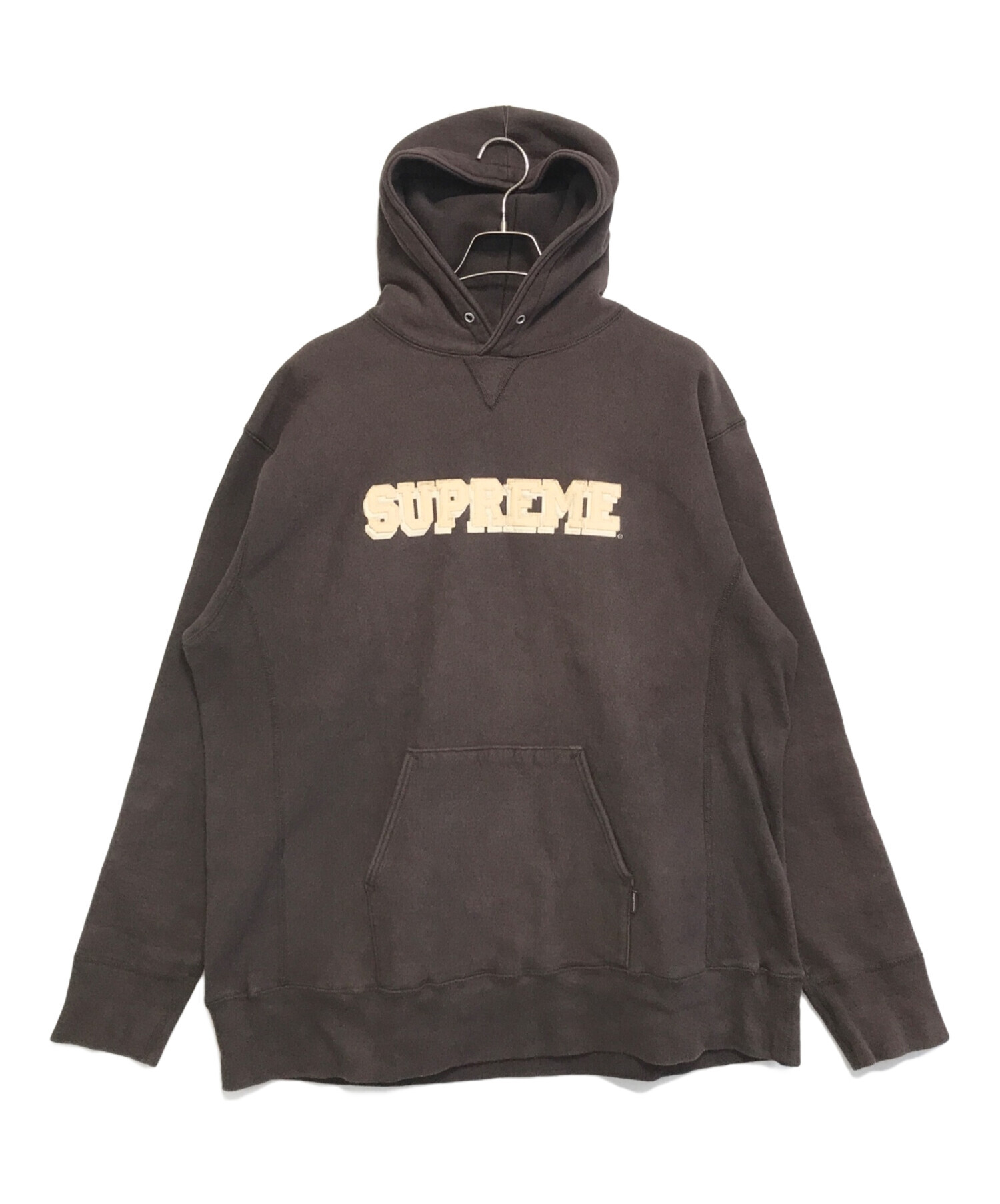 中古・古着通販】SUPREME (シュプリーム) ロゴパーカー ブラウン