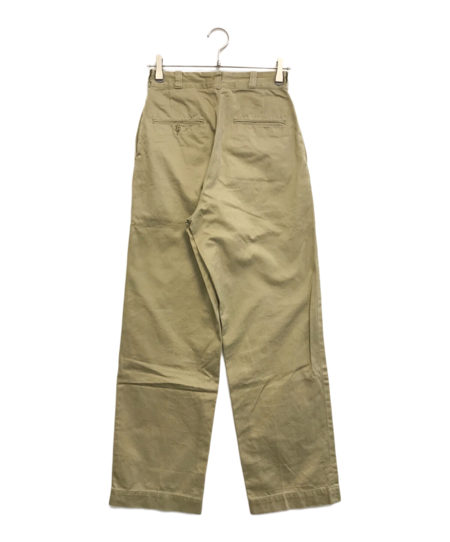 40s US ARMY ミリタリーチノ チノパン ベージュ W30 中古・古着通販】VINTAGE MILITARY (ヴィンテージ ミリタリー