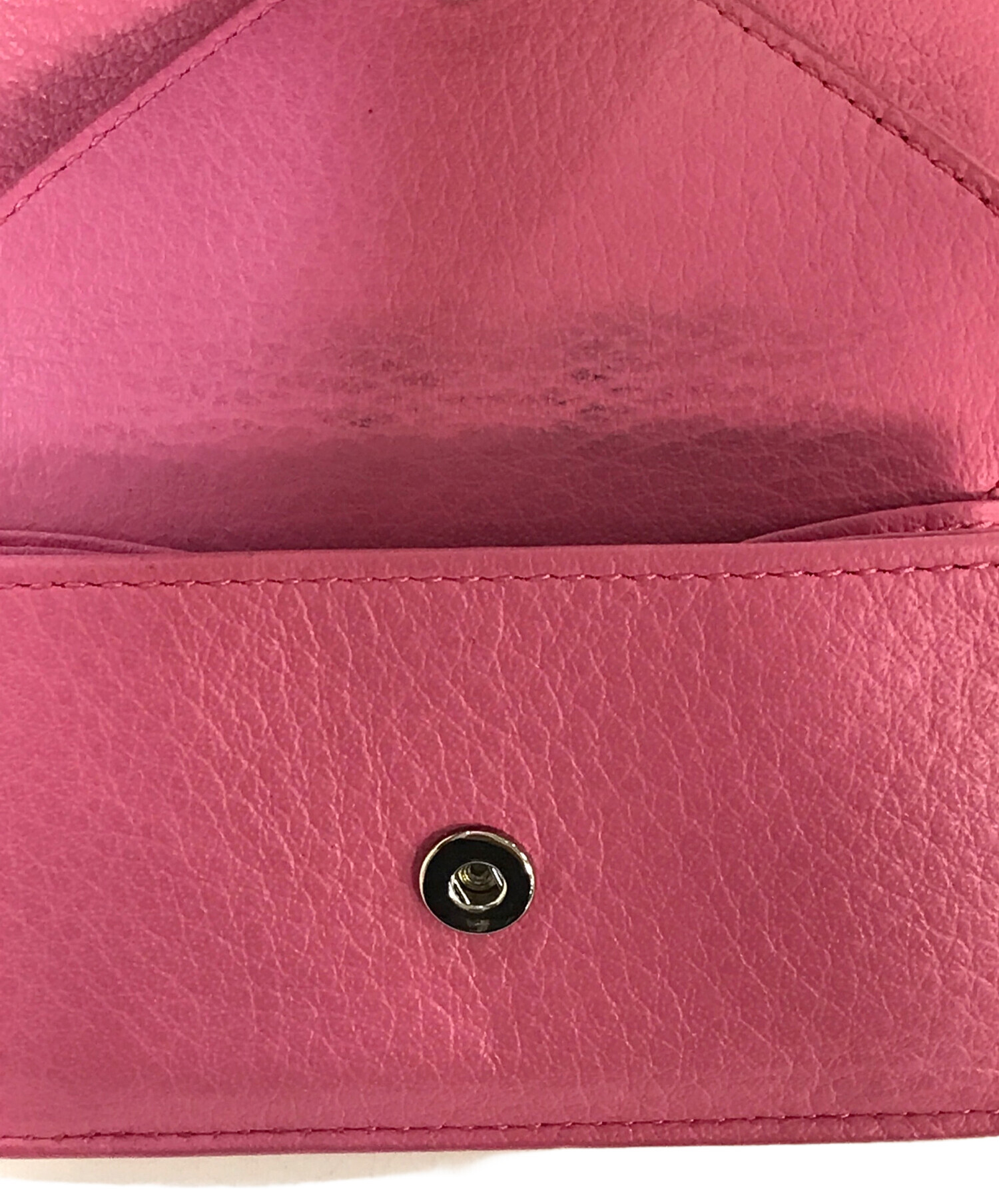 中古・古着通販】BALENCIAGA (バレンシアガ) 3つ折り財布 ピンク