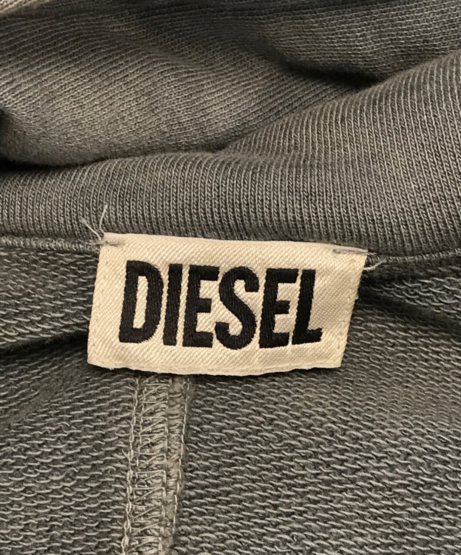 中古・古着通販】DIESEL (ディーゼル) スウェットモッズコート グレー 