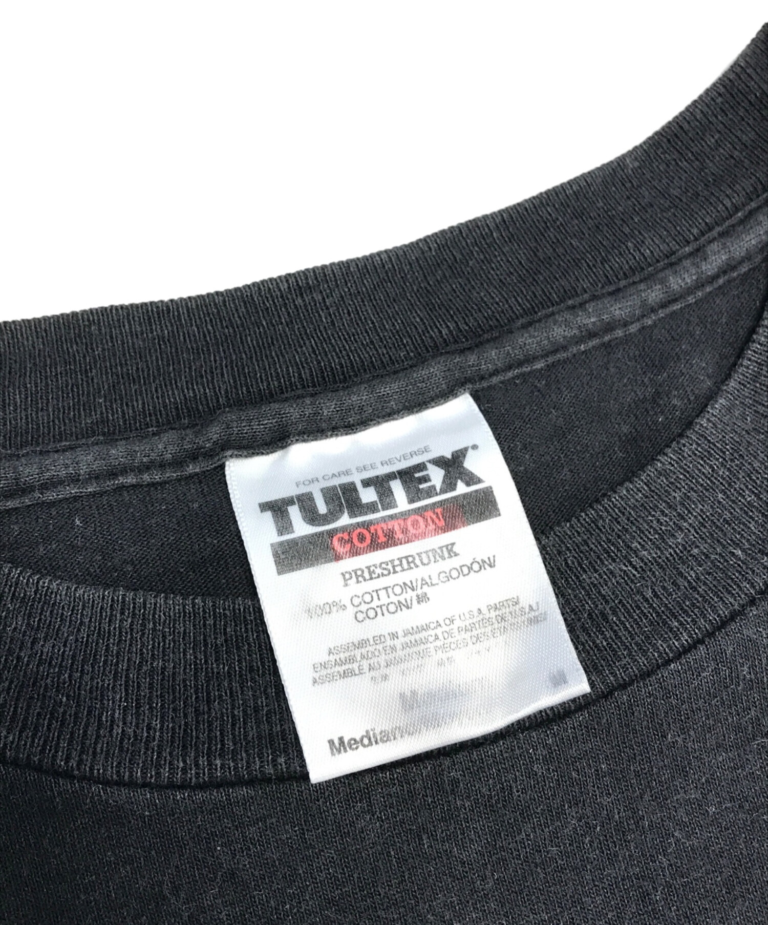 中古・古着通販】TULTEX (タルテックス) プリントTシャツ ブラック