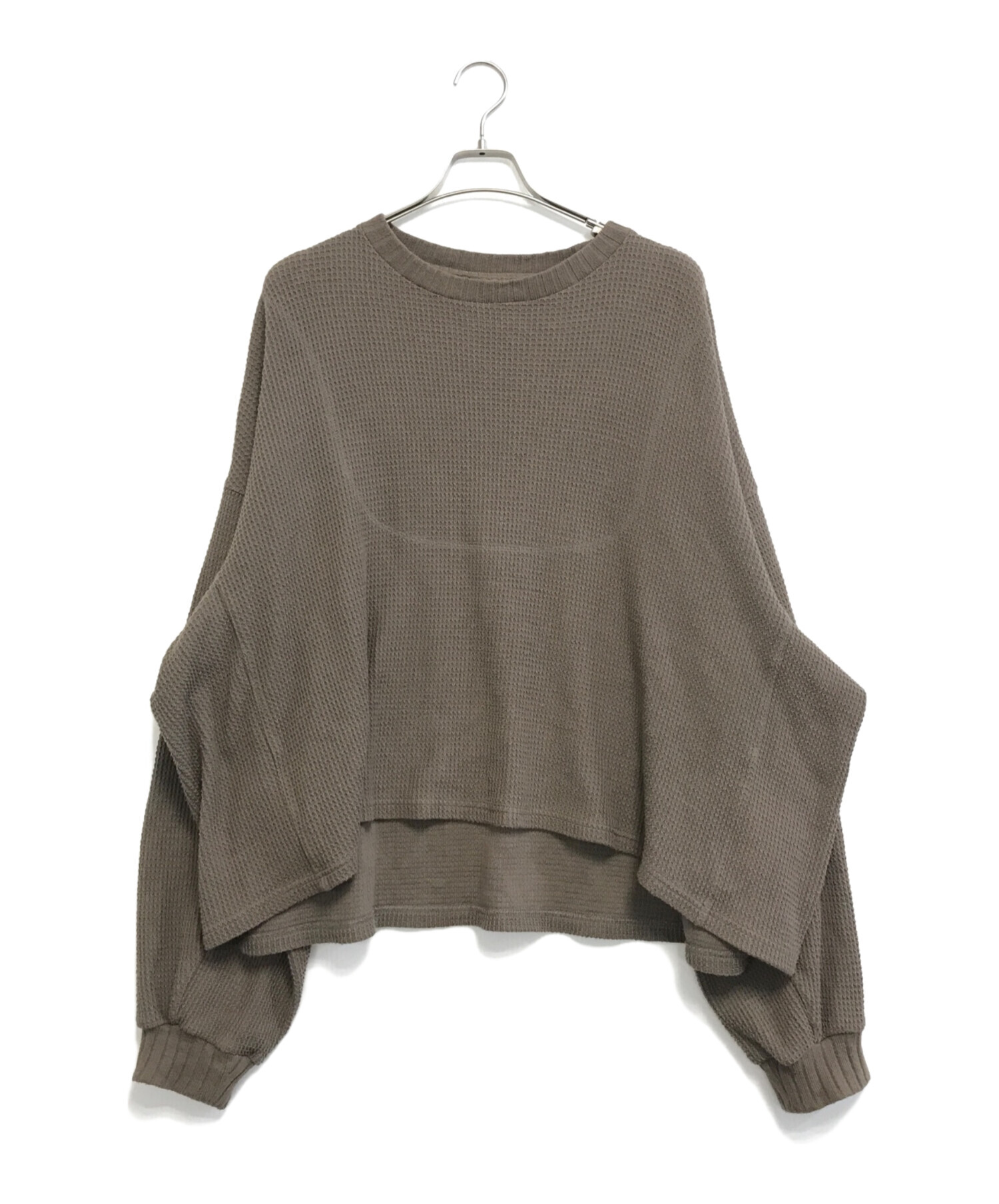 中古・古着通販】refomed (リフォメッド) AZEAMI THERMAL TEE ブラウン 