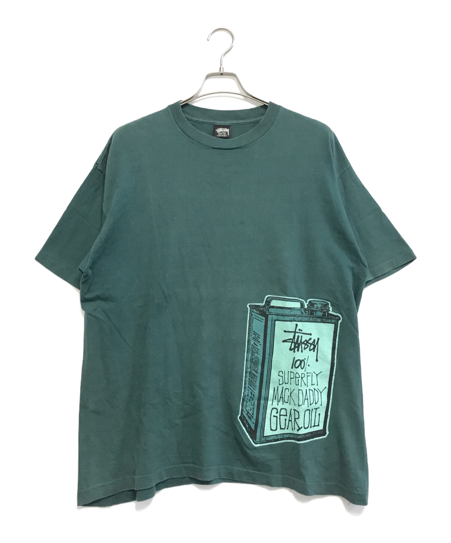 中古・古着通販】stussy (ステューシー) Tシャツ グリーン サイズ:XL 