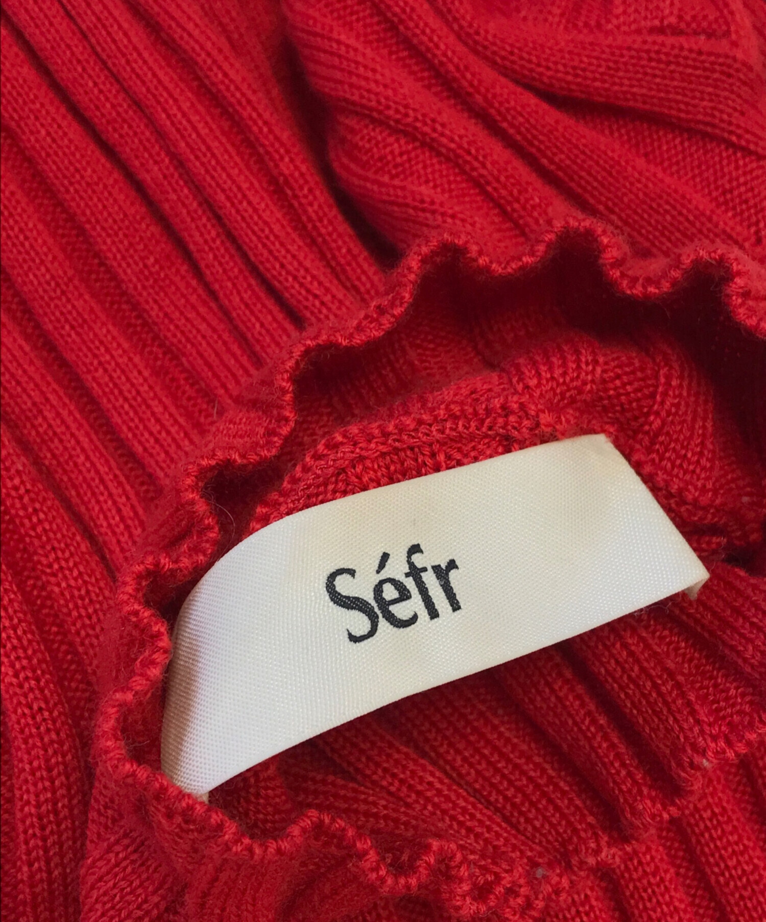 中古・古着通販】Sefr (セファ) ニット レッド サイズ:XS｜ブランド