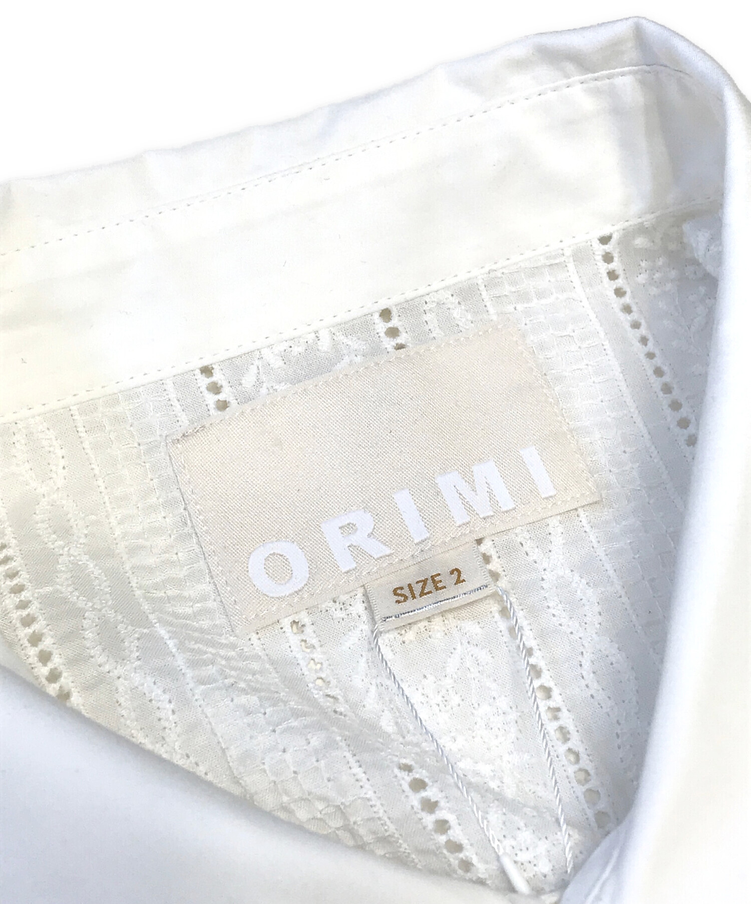 中古・古着通販】ORIMI (オリミ) DINNER SHIRT ホワイト サイズ:SIZE 2