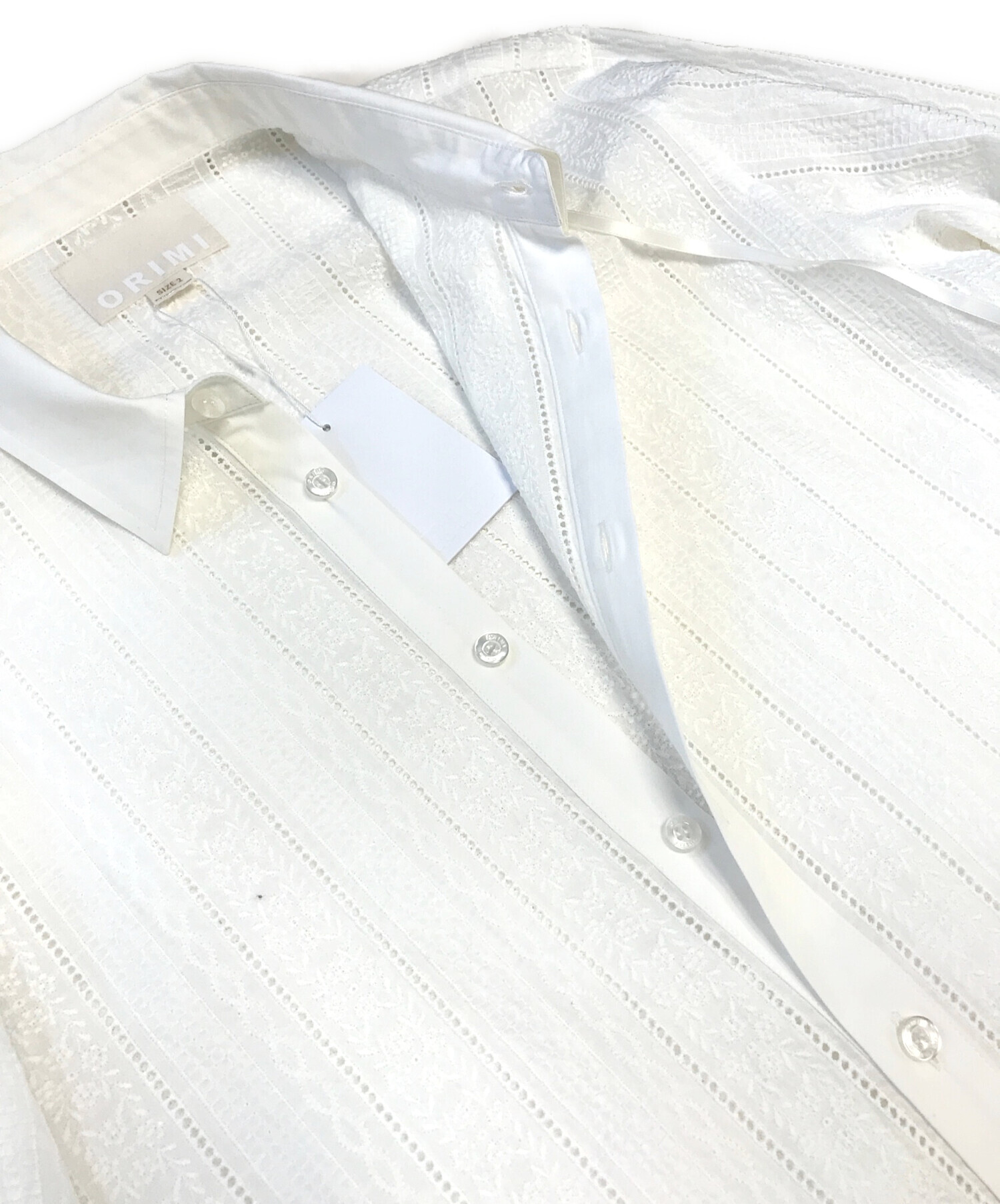 中古・古着通販】ORIMI (オリミ) DINNER SHIRT ホワイト サイズ:SIZE 2 