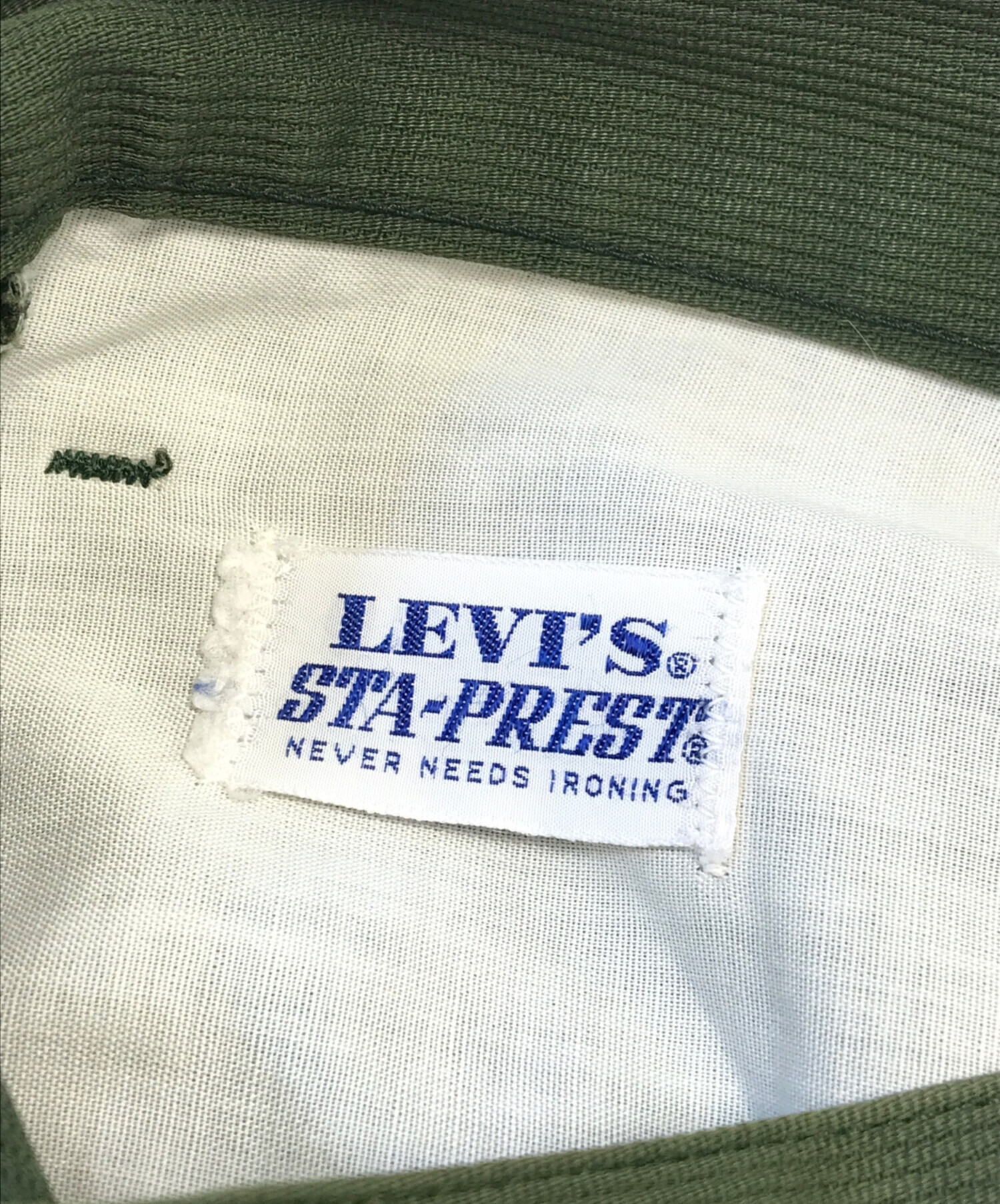 中古・古着通販】LEVI'S (リーバイス) スタプレピケパンツ グリーン