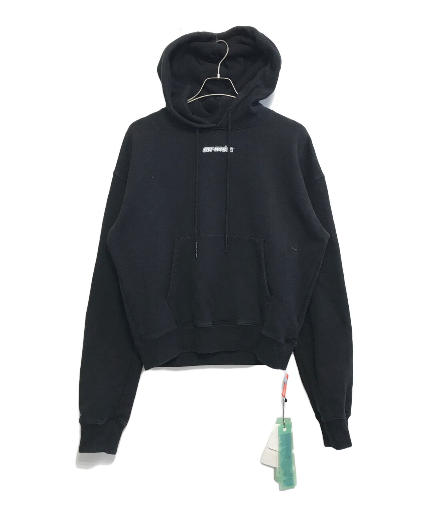 中古・古着通販】OFFWHITE (オフホワイト) OVER HOODIE ブラック