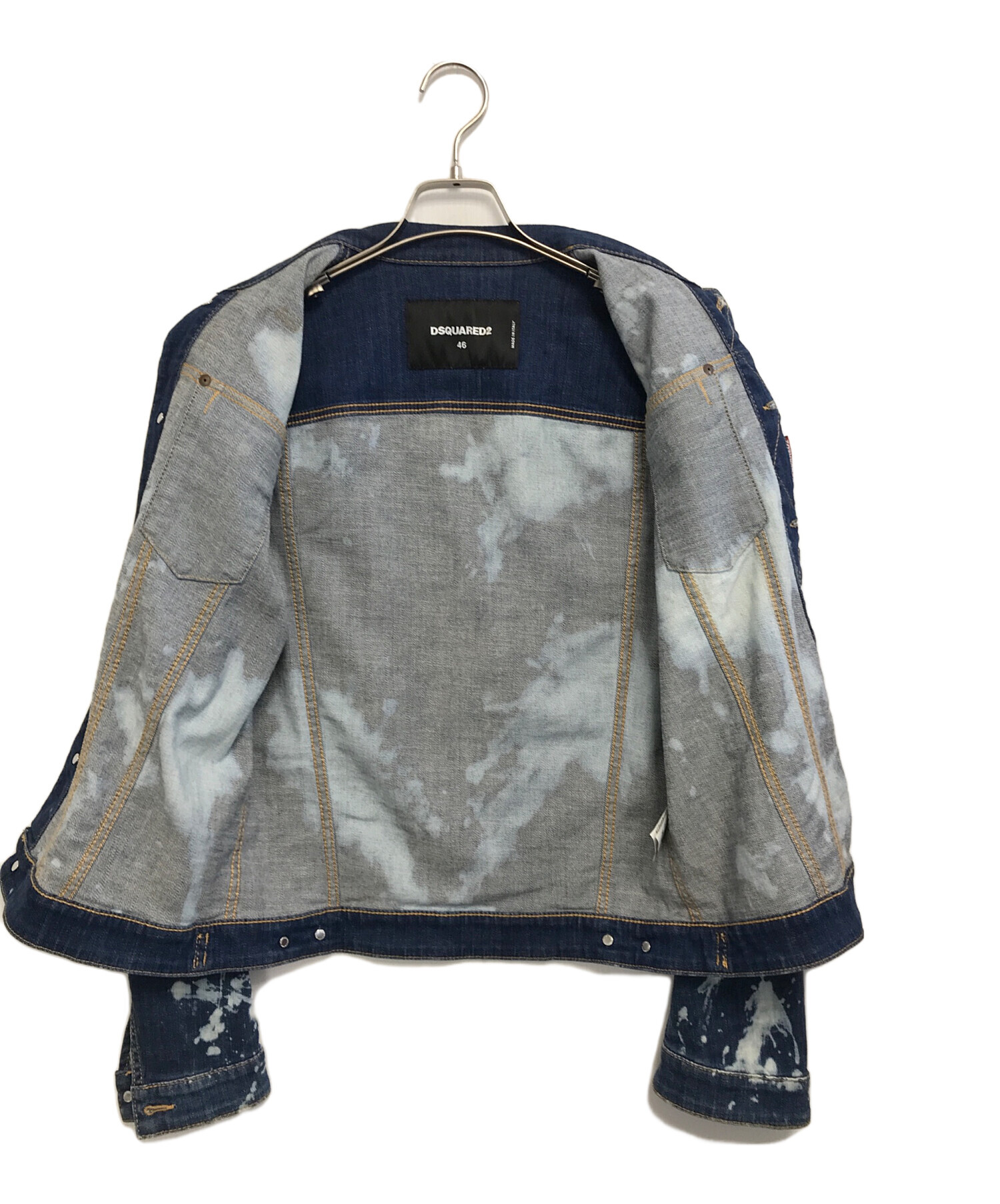 DSQUARED2 刺繍デニムジャケット　46 楽天市場】【定価146,300円】DSQUARED2 （ディースクエアード
