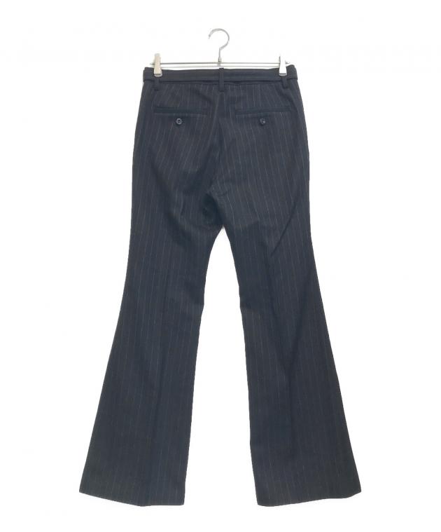 中古・古着通販】sacai (サカイ) Chalk Stripe pants ブラック サイズ