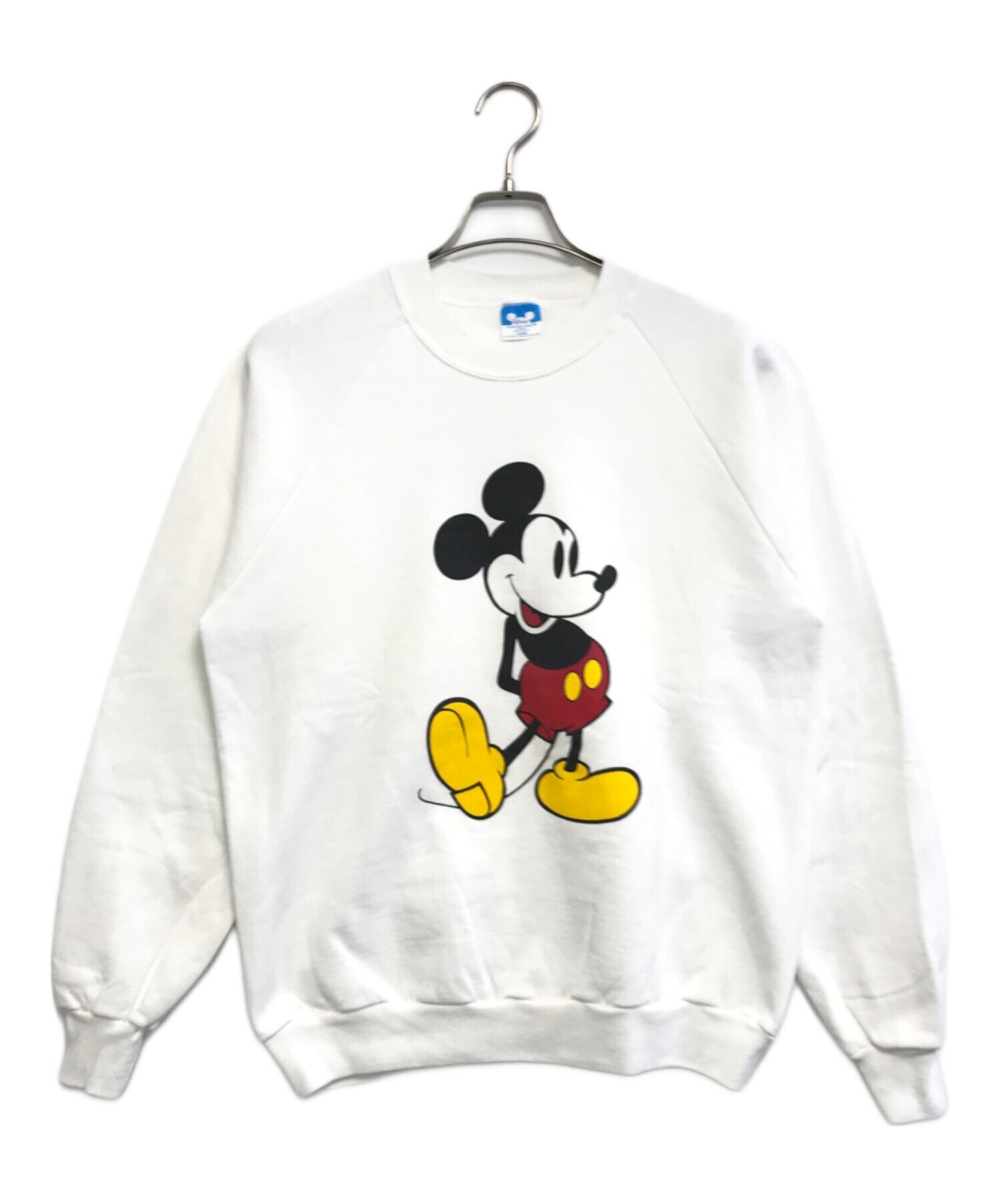 ディズニーキャラ集合スウェット L 90s ディズニー キャラクター集合スウェット 紫 ミッキーミニー