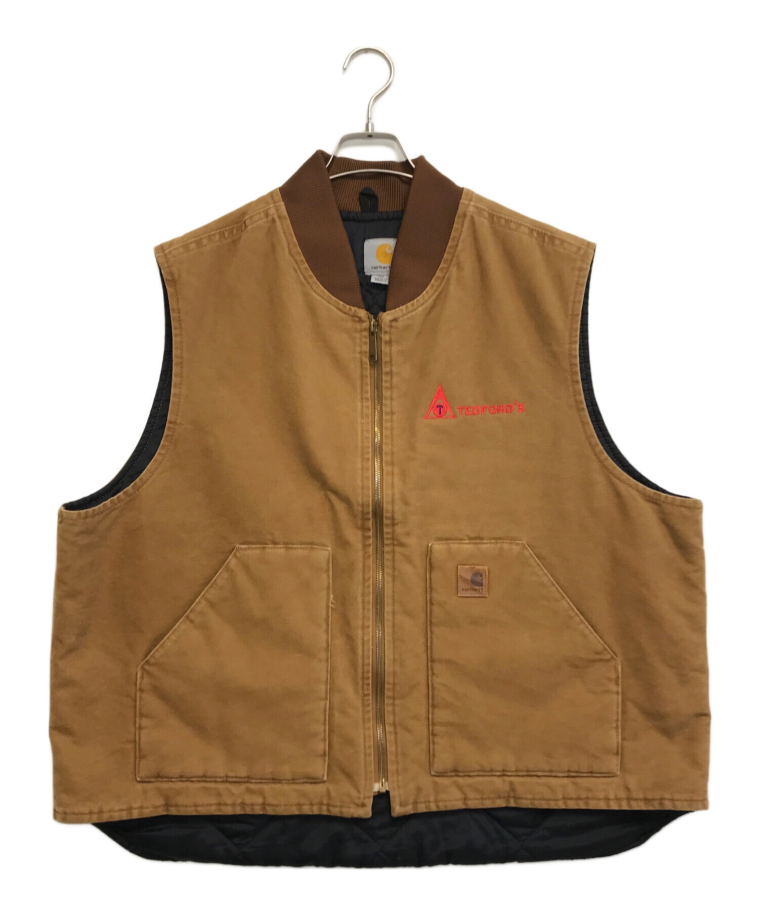 Carhartt ダック　ブラウン ベスト 中古・古着通販】CarHartt (カーハート) ダックベスト ブラウン サイズ