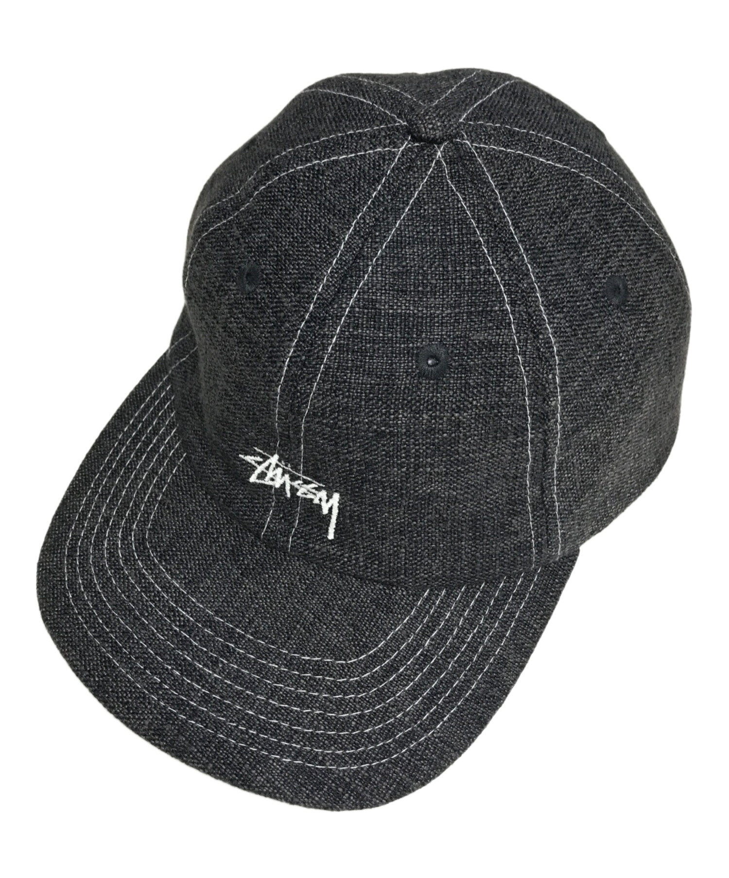 STÜSSY キャップ 古着 vintage ブラック 中古・古着通販】stussy (ステューシー) キャップ ブラック