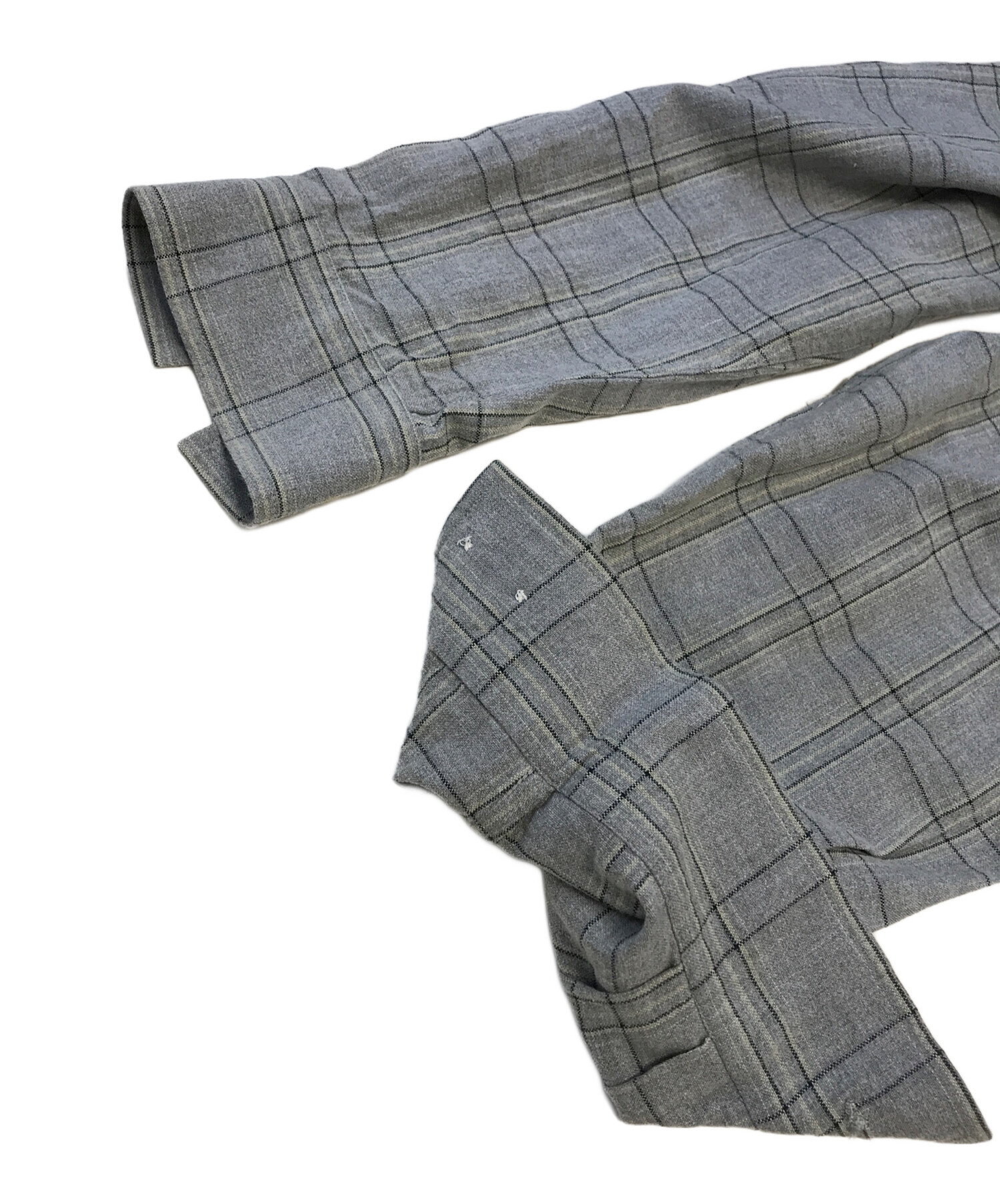 中古・古着通販】stussy (ステューシー) 開襟チェックシャツ グレー