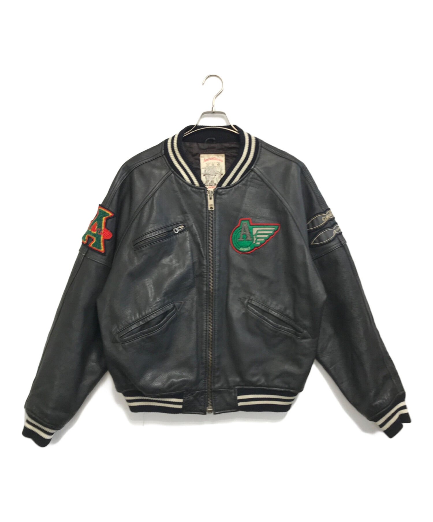 中古・古着通販】AVIREX (アヴィレックス) アーチロゴスタジャン 