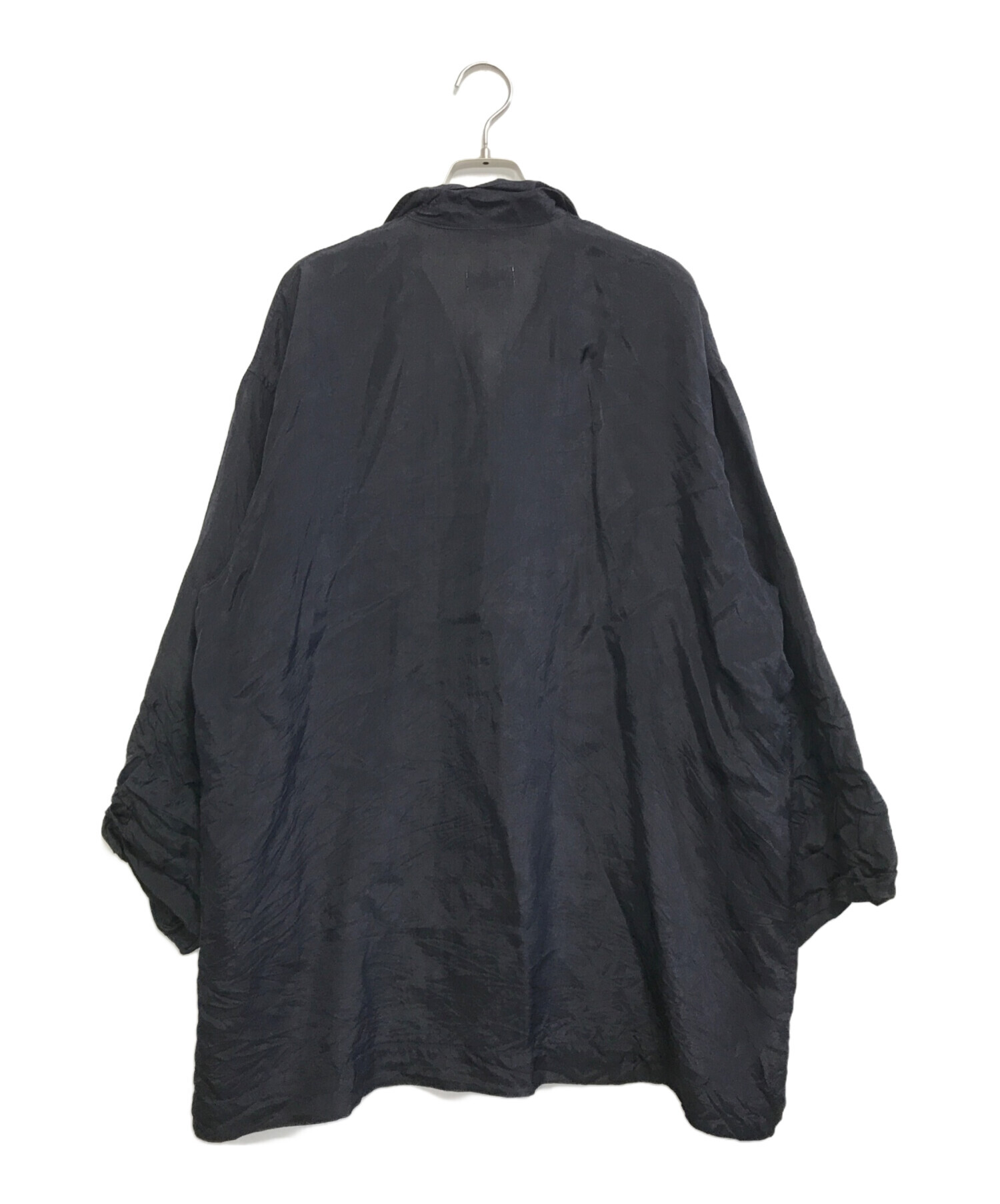 【稀少】コムデギャルソン ブルゾン 半袖 パフスリーブ リネン100％ ネイビー 稀少】コムデギャルソン ブルゾン 半袖 パフスリーブ リネン100