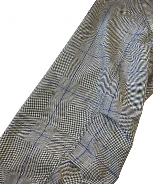 【定価10.7万円】 jieda check over coat サイズ2 中古・古着通販】jieda (ジエダ) CHECK OVER COAT グレー サイズ:2