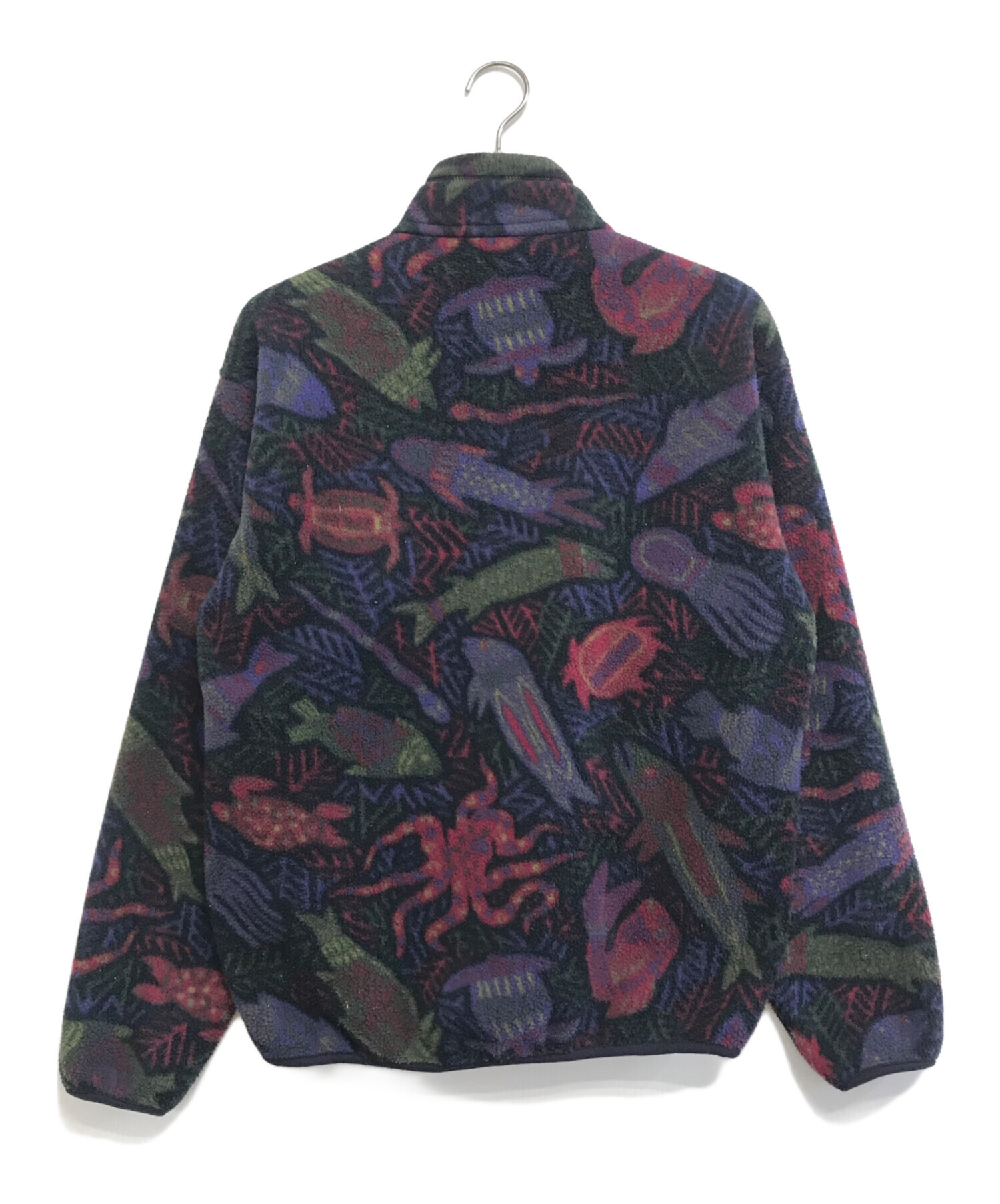 極美品 パタゴニア シンチラスナップt クリーチャー M 総柄 フリース 
