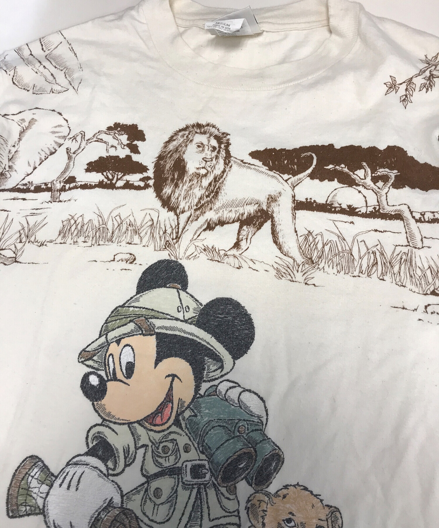 【希少/90s】 WDWサファリプー Tシャツ アニマルキングダム M 中古・古着通販】キャラクターTシャツ (キャラクターTシャツ) 90s